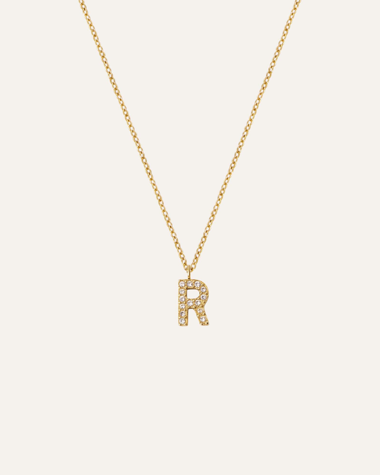 Petite Stone Letter Necklace - Image 23