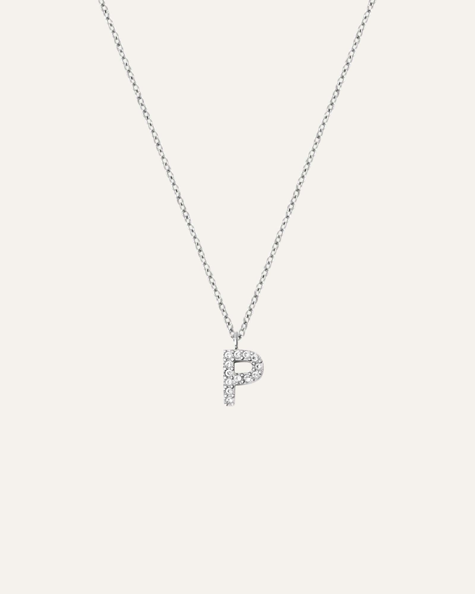 Petite Stone Letter Necklace - Image 20