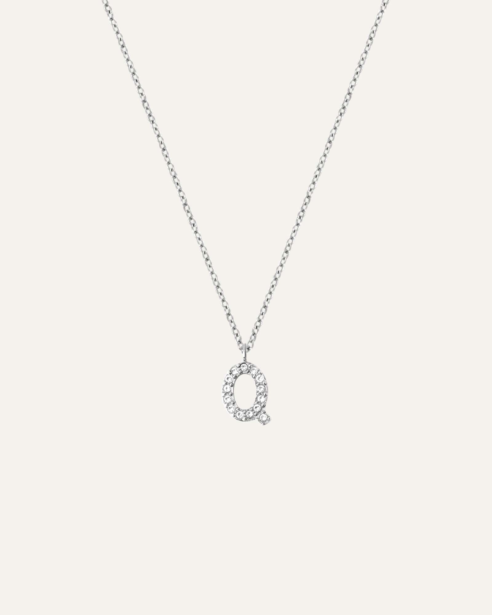 Petite Stone Letter Necklace - Image 21