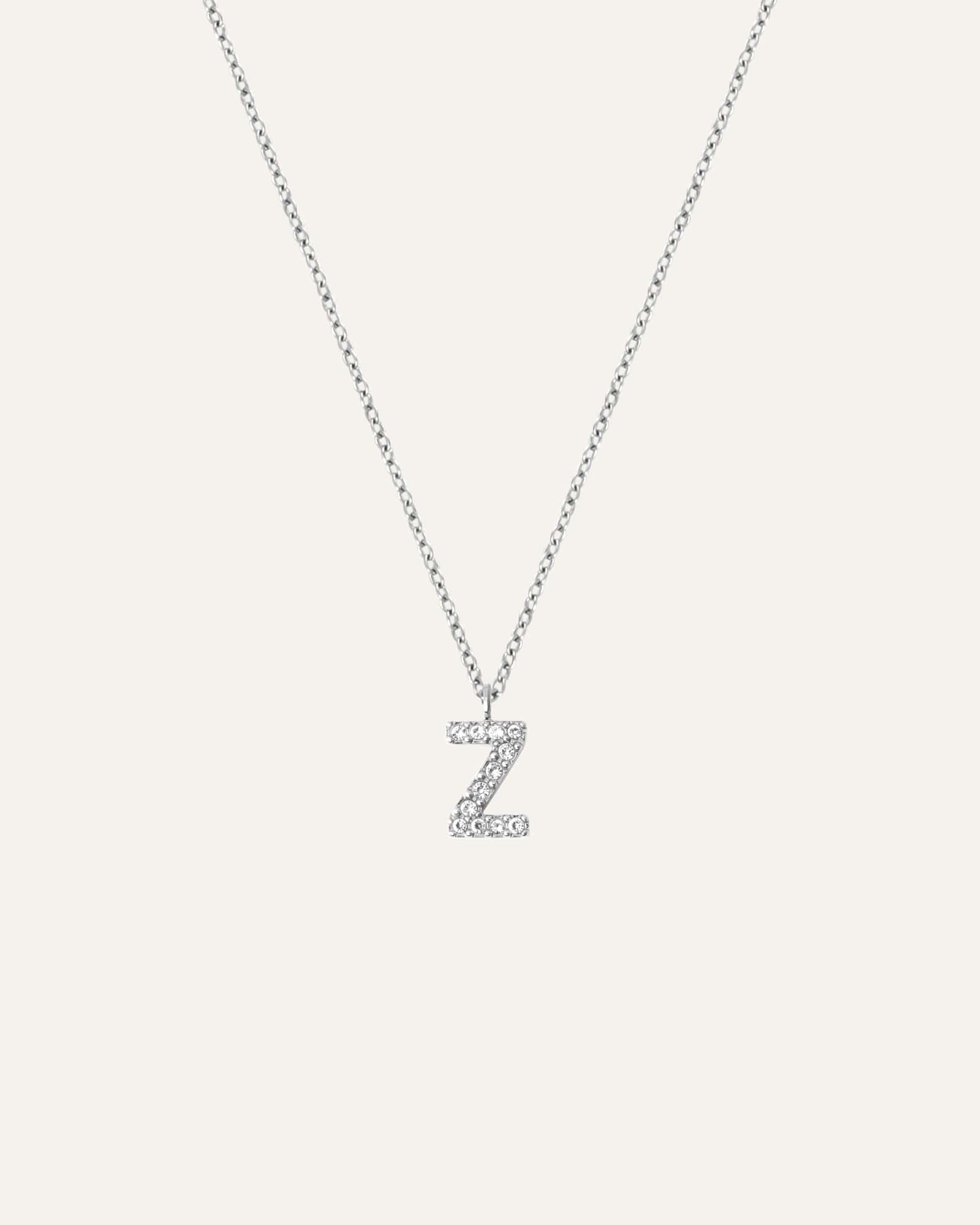 Petite Stone Letter Necklace - Image 30