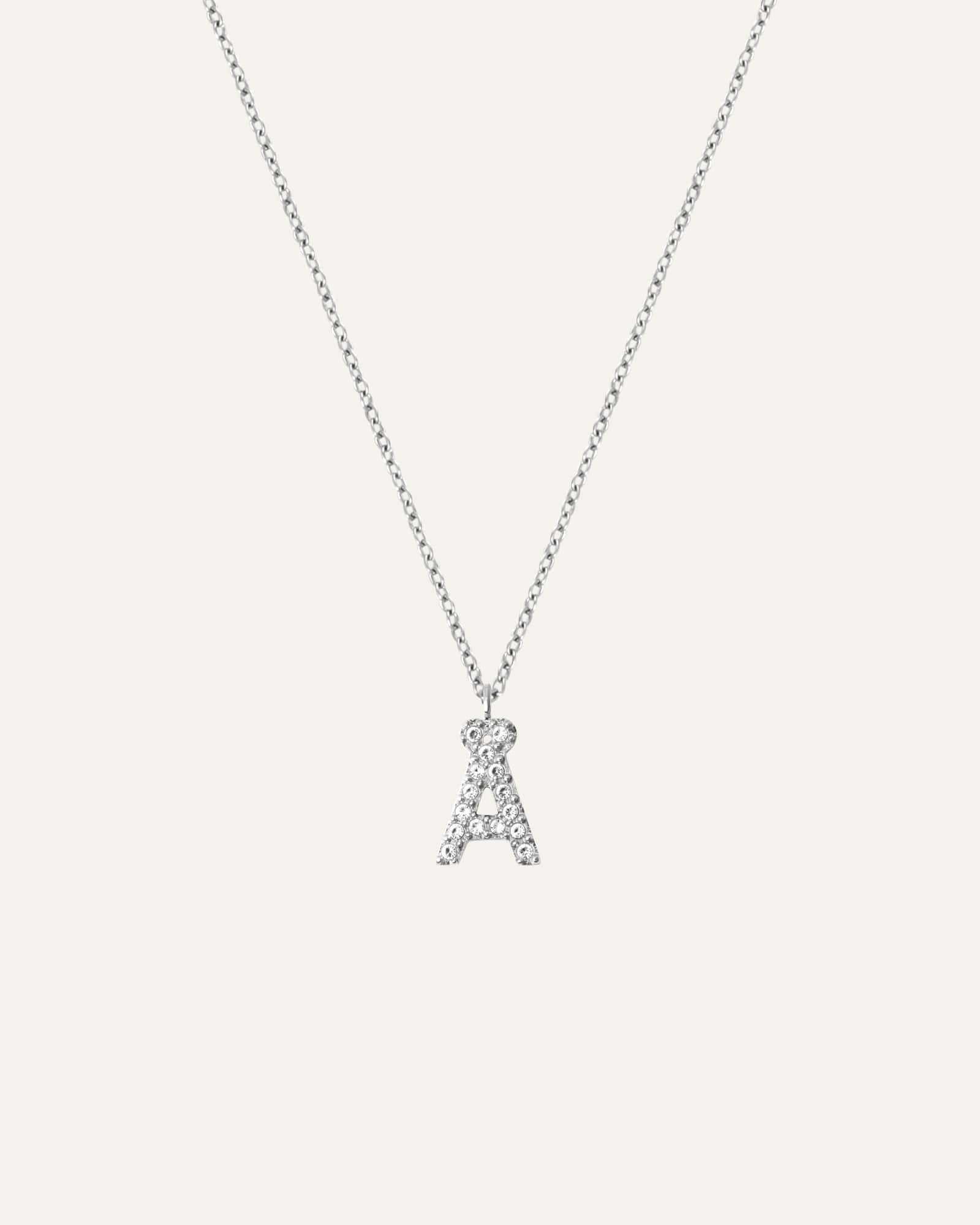 Petite Stone Letter Necklace - Image 32