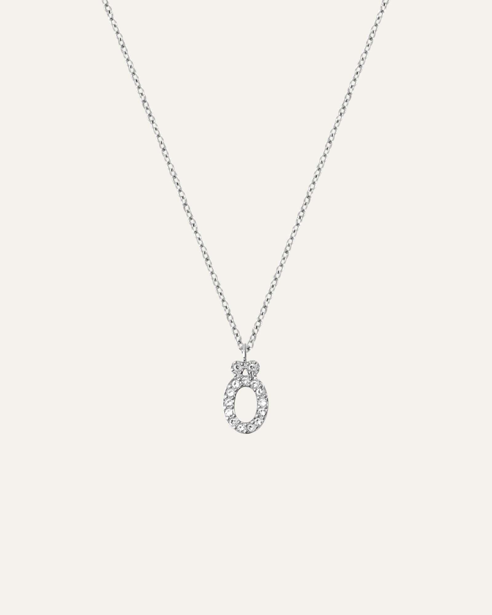 Petite Stone Letter Necklace - Image 33