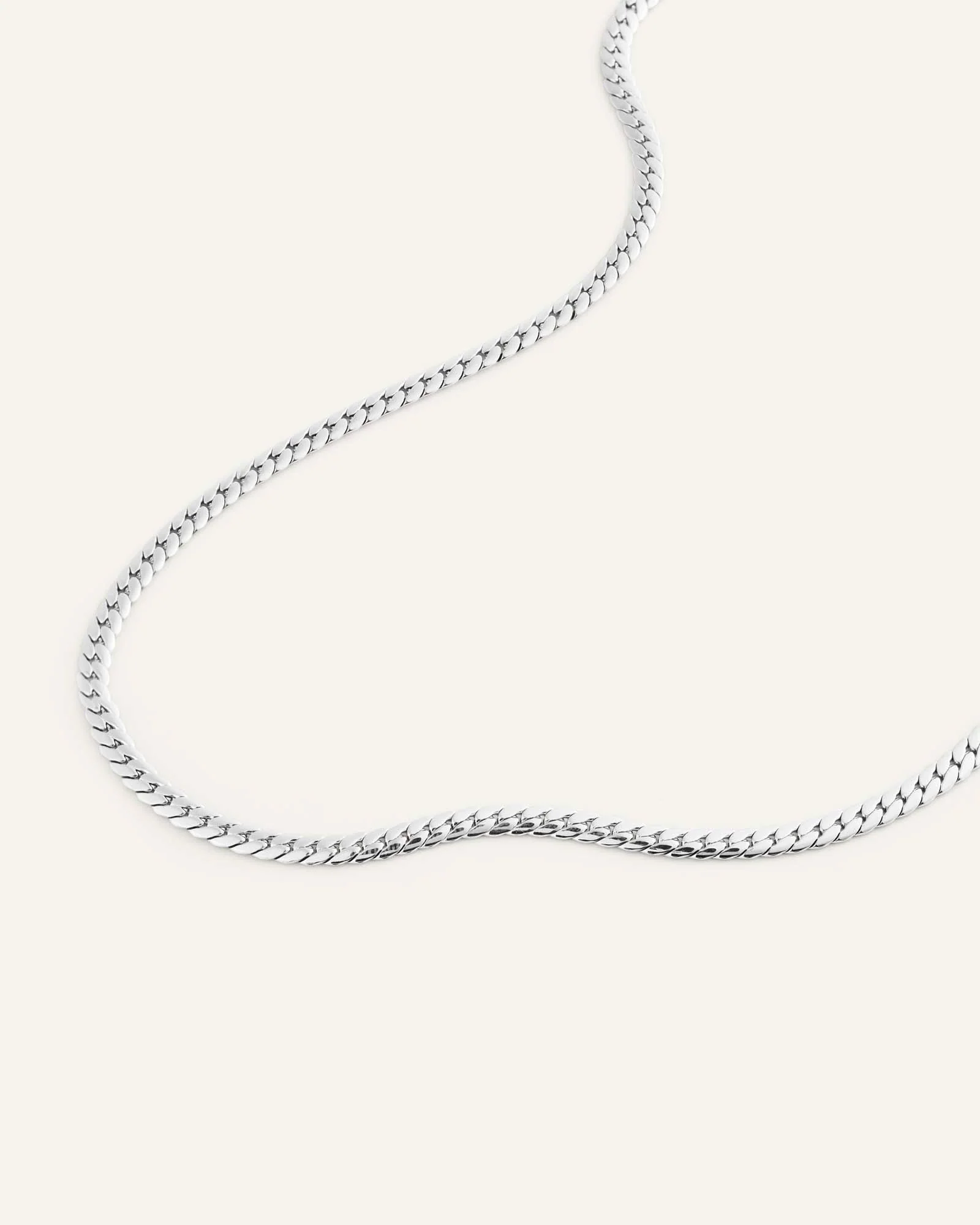 Serpentine Chain Steel Necklace - Image 5