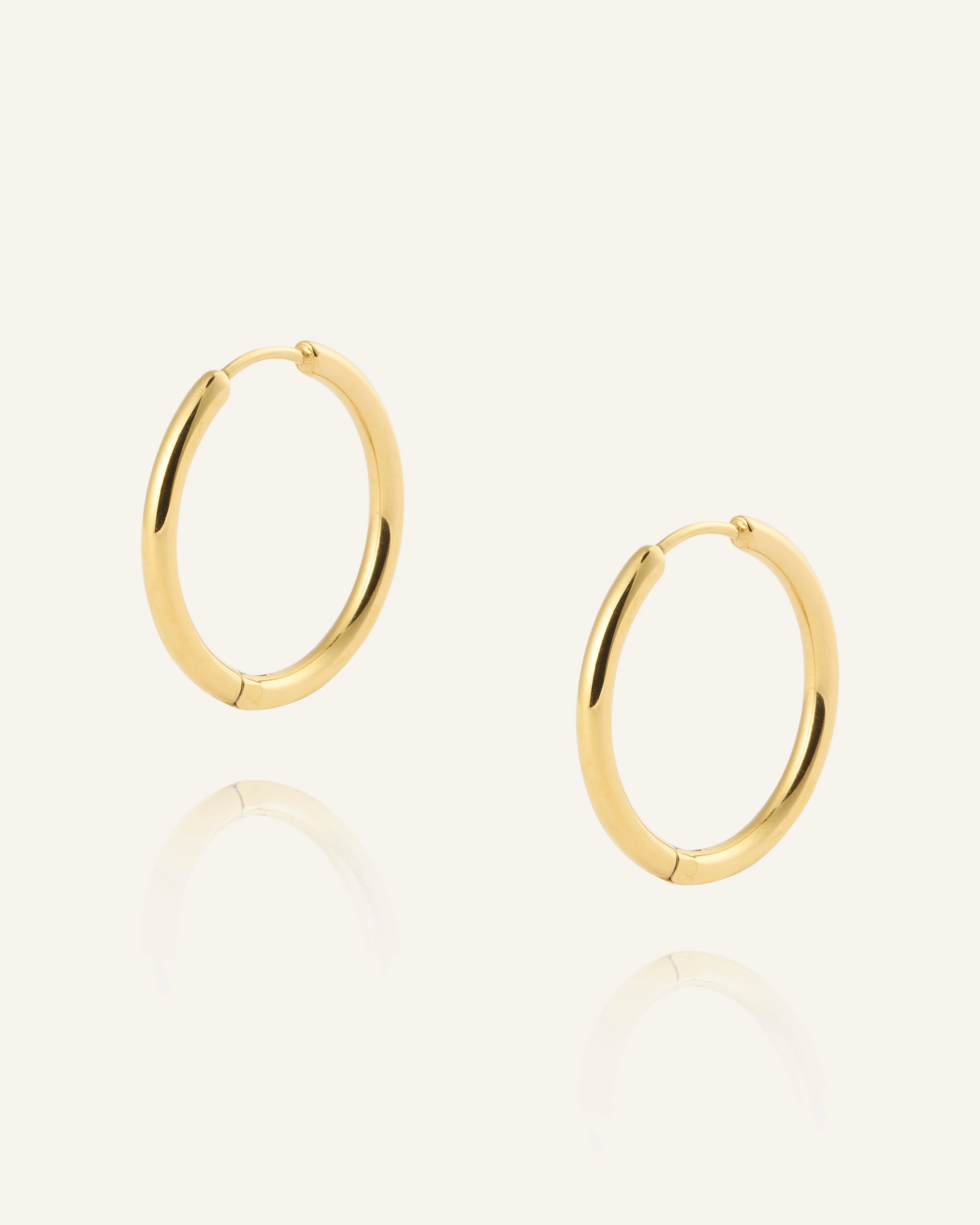 Slim Large Hoops - Image 4