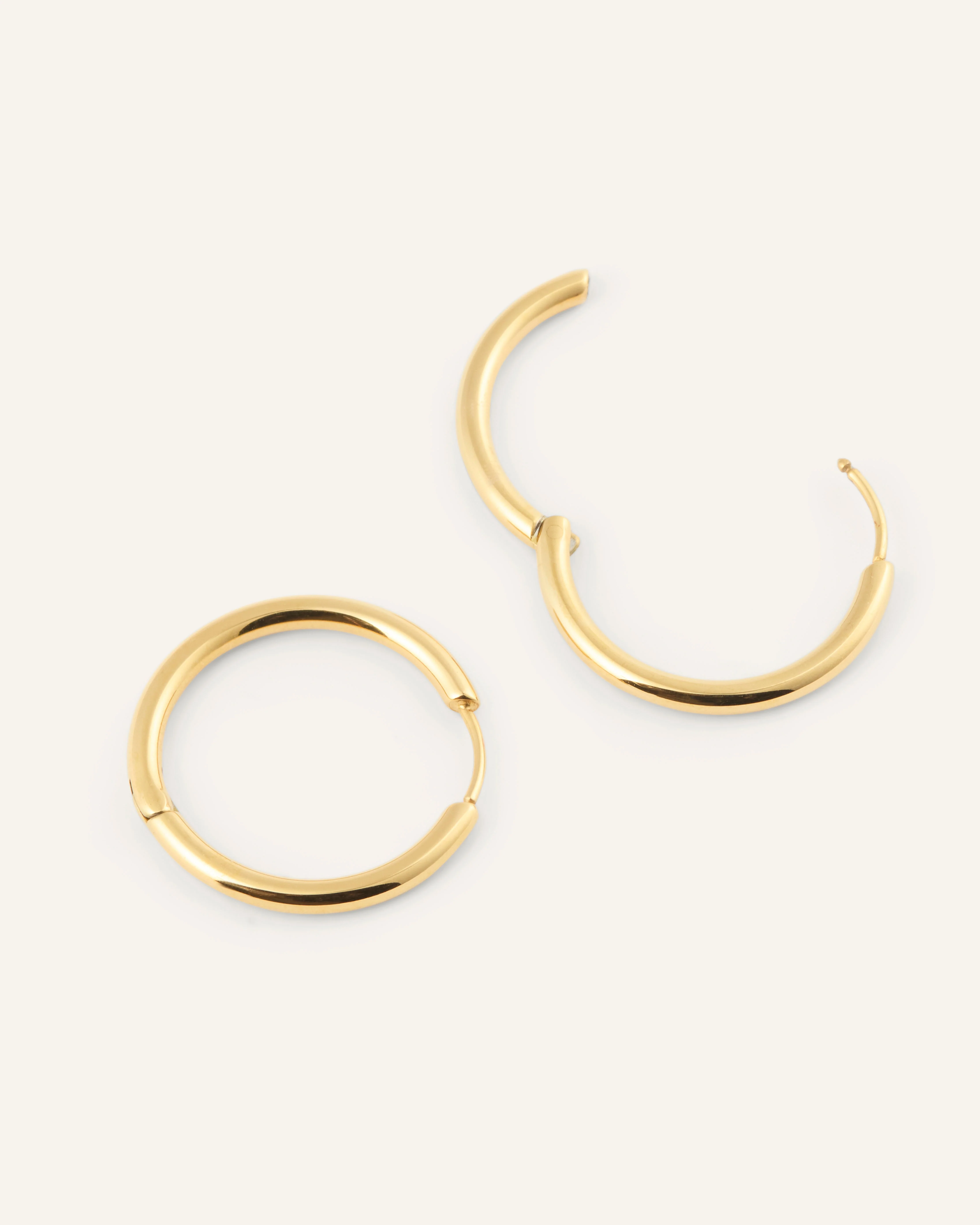 Slim Large Hoops - Image 5