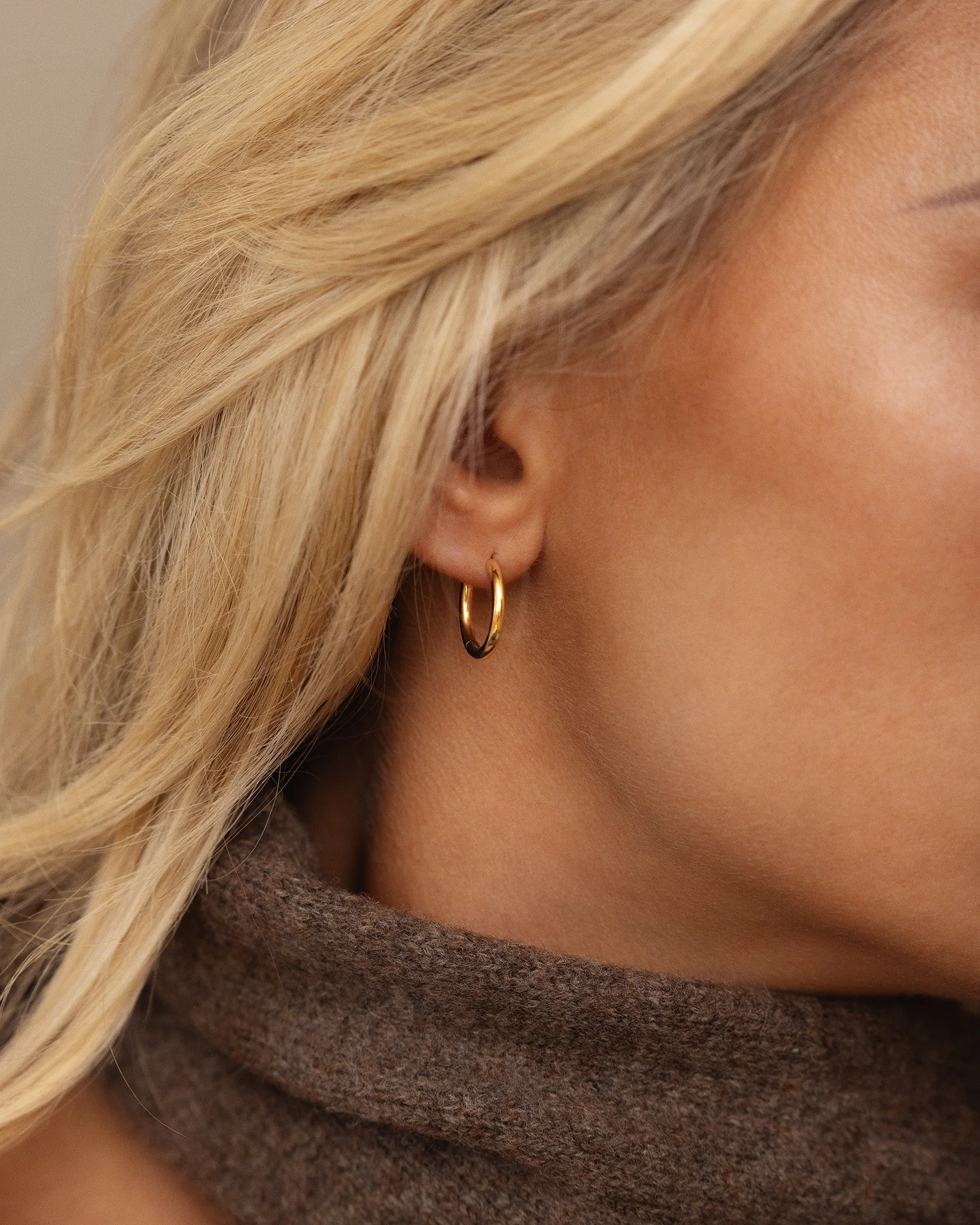 Slim Medium Hoops - Image 3