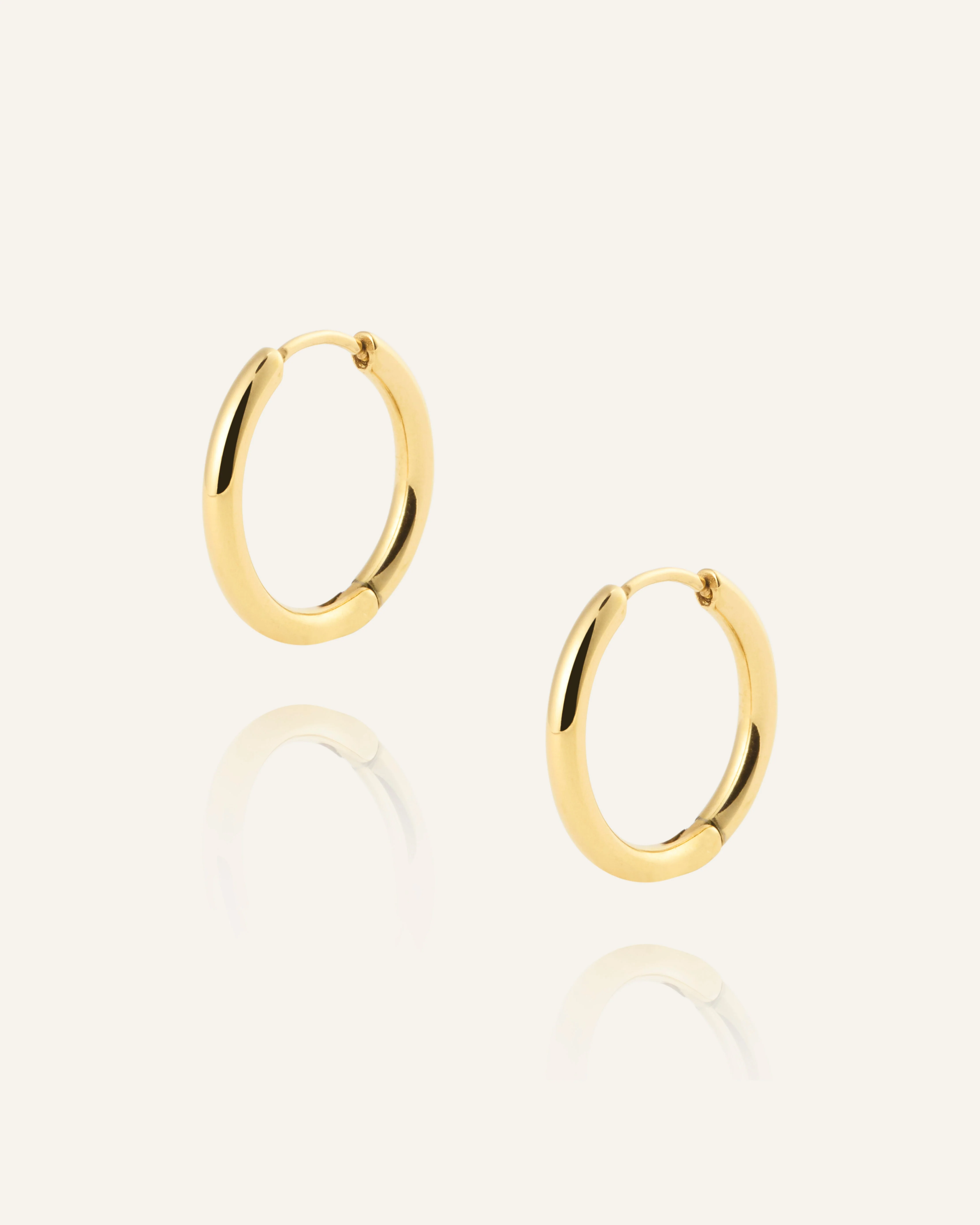 Slim Medium Hoops - Image 4