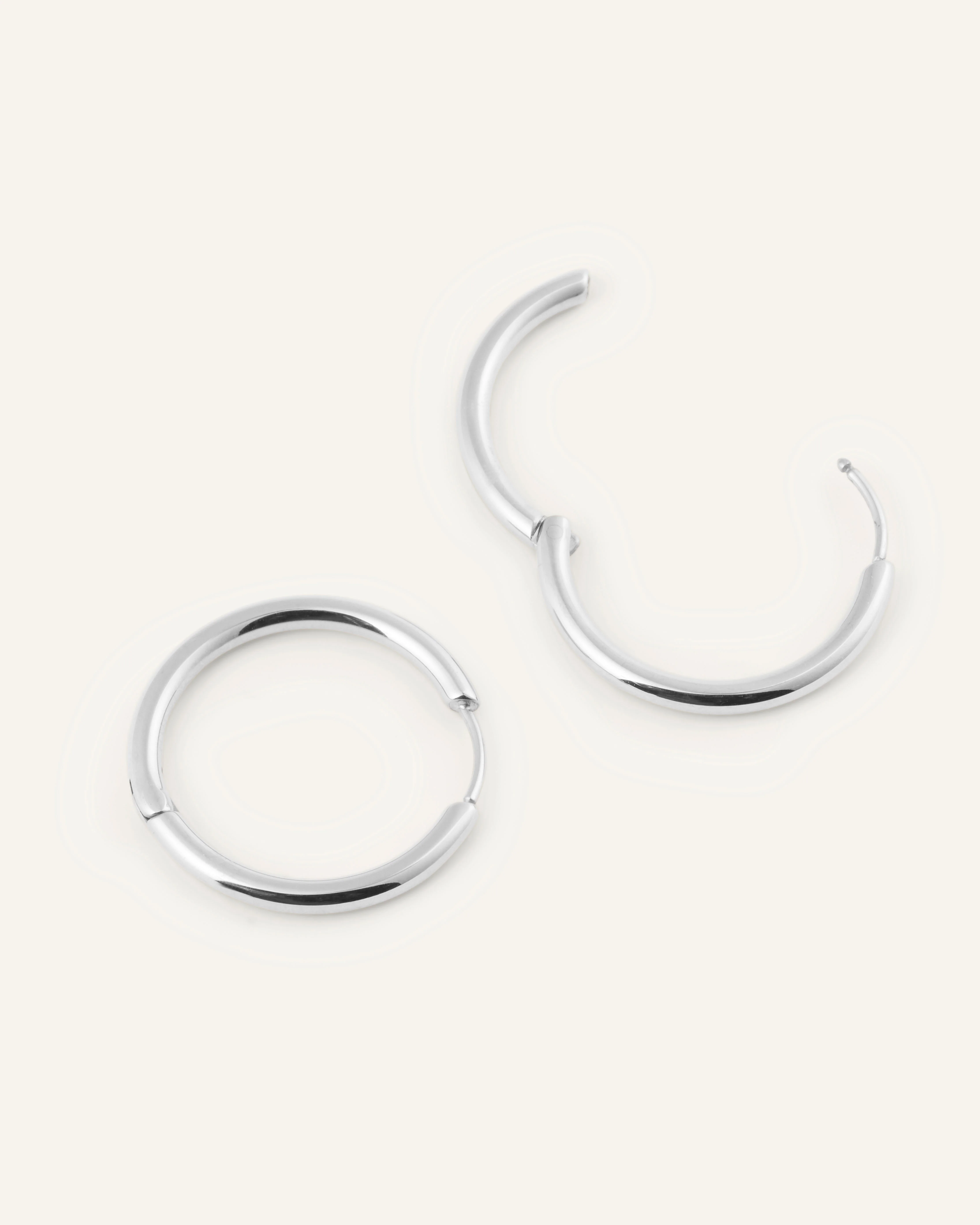 Slim Large Hoops - Image 5