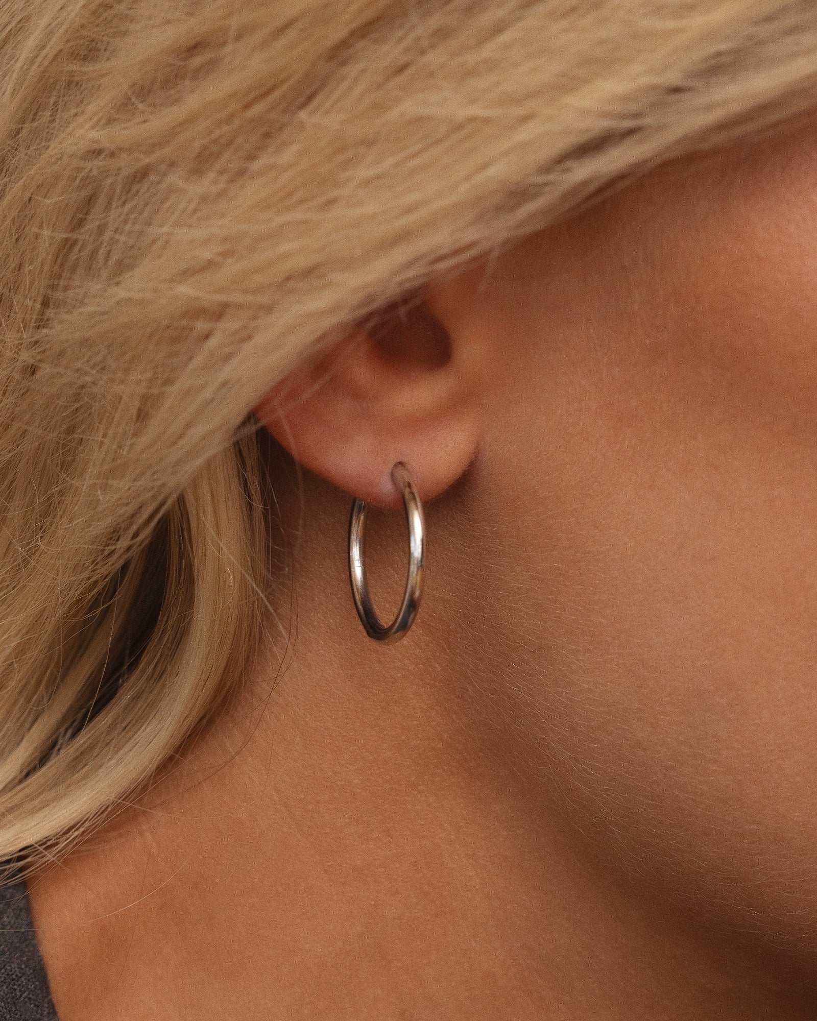 Slim Large Hoops - Image 6