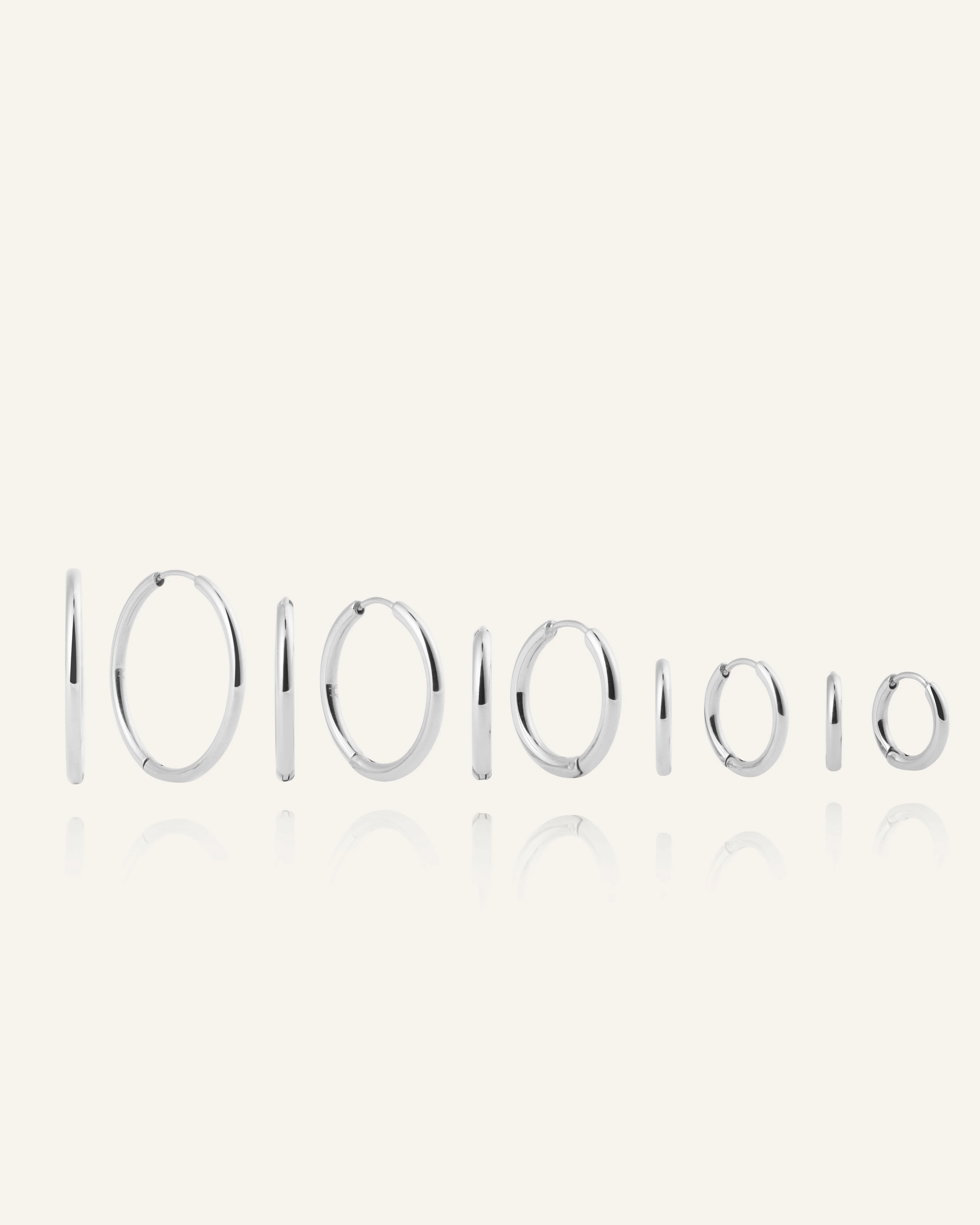 Slim Large Hoops - Image 8