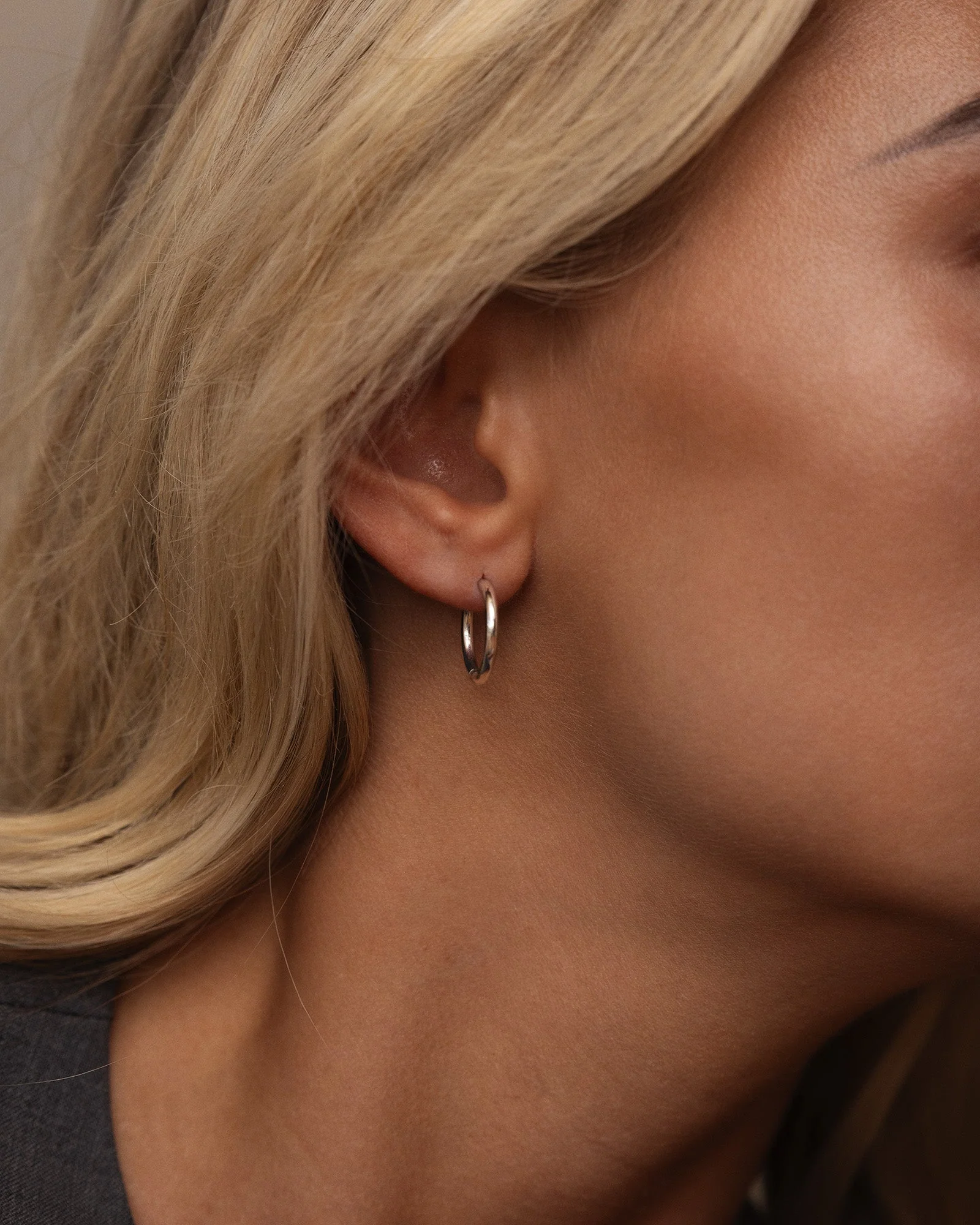 Slim Medium Hoops - Image 3