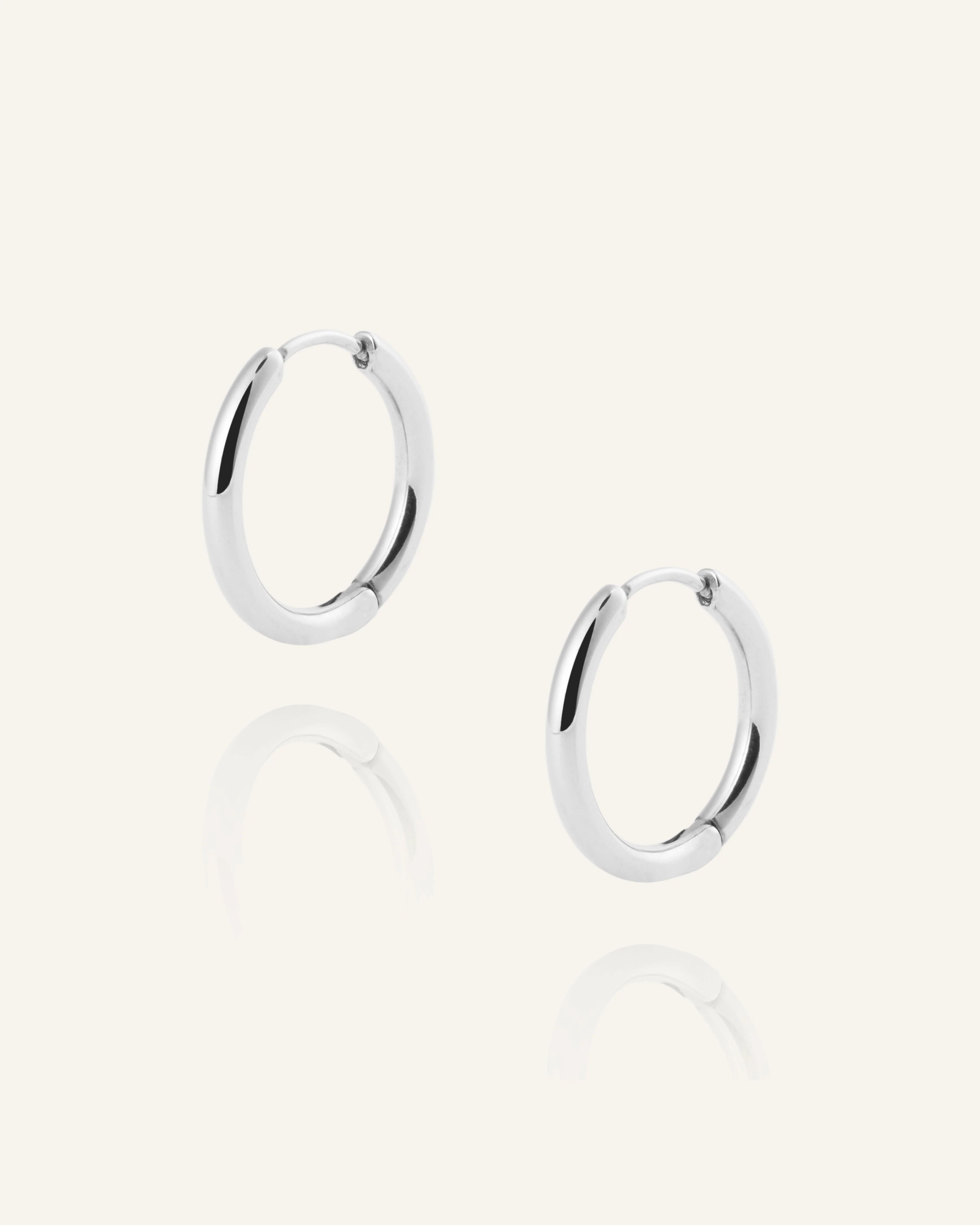 Slim Medium Hoops - Image 4