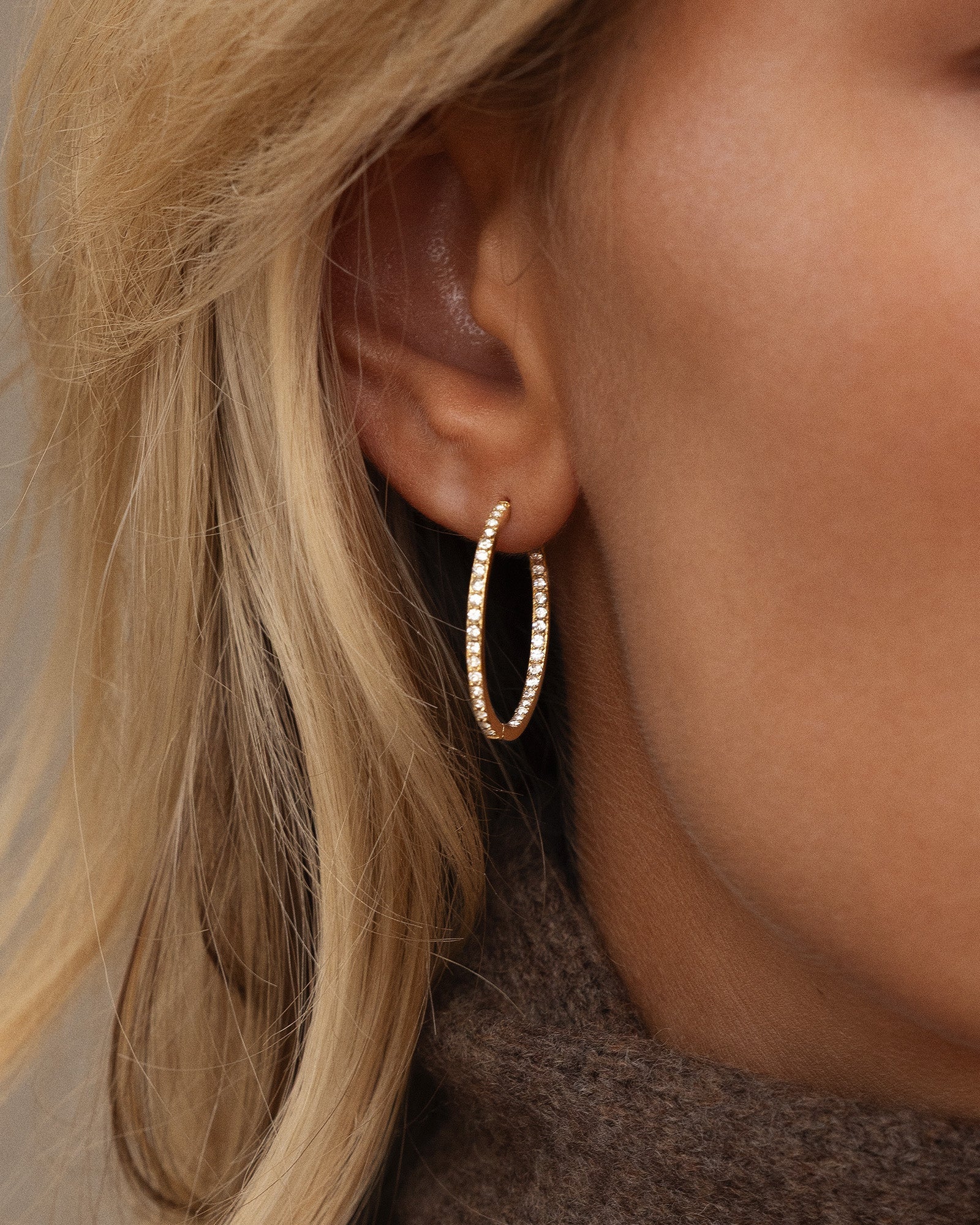 Sparkle Extra Large Hoops - Image 3