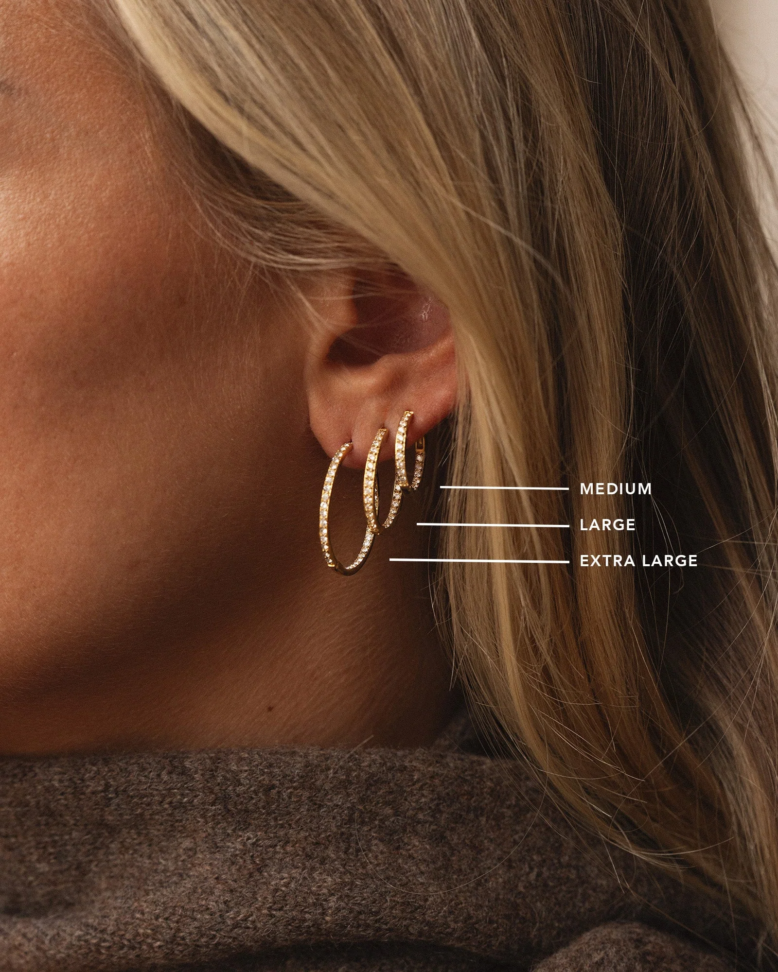 Sparkle Extra Large Hoops - Image 7