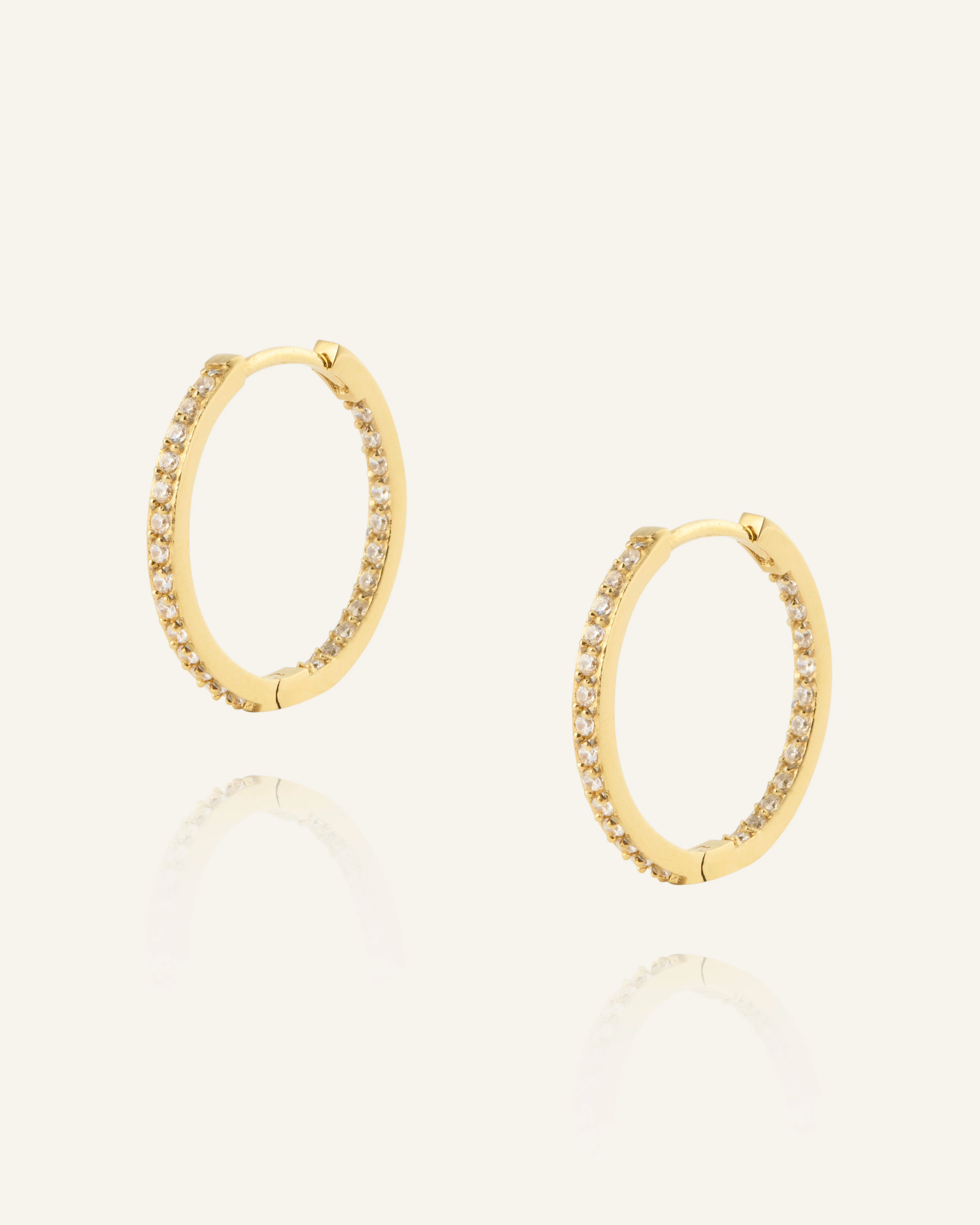 Sparkle Large Hoops - Image 4
