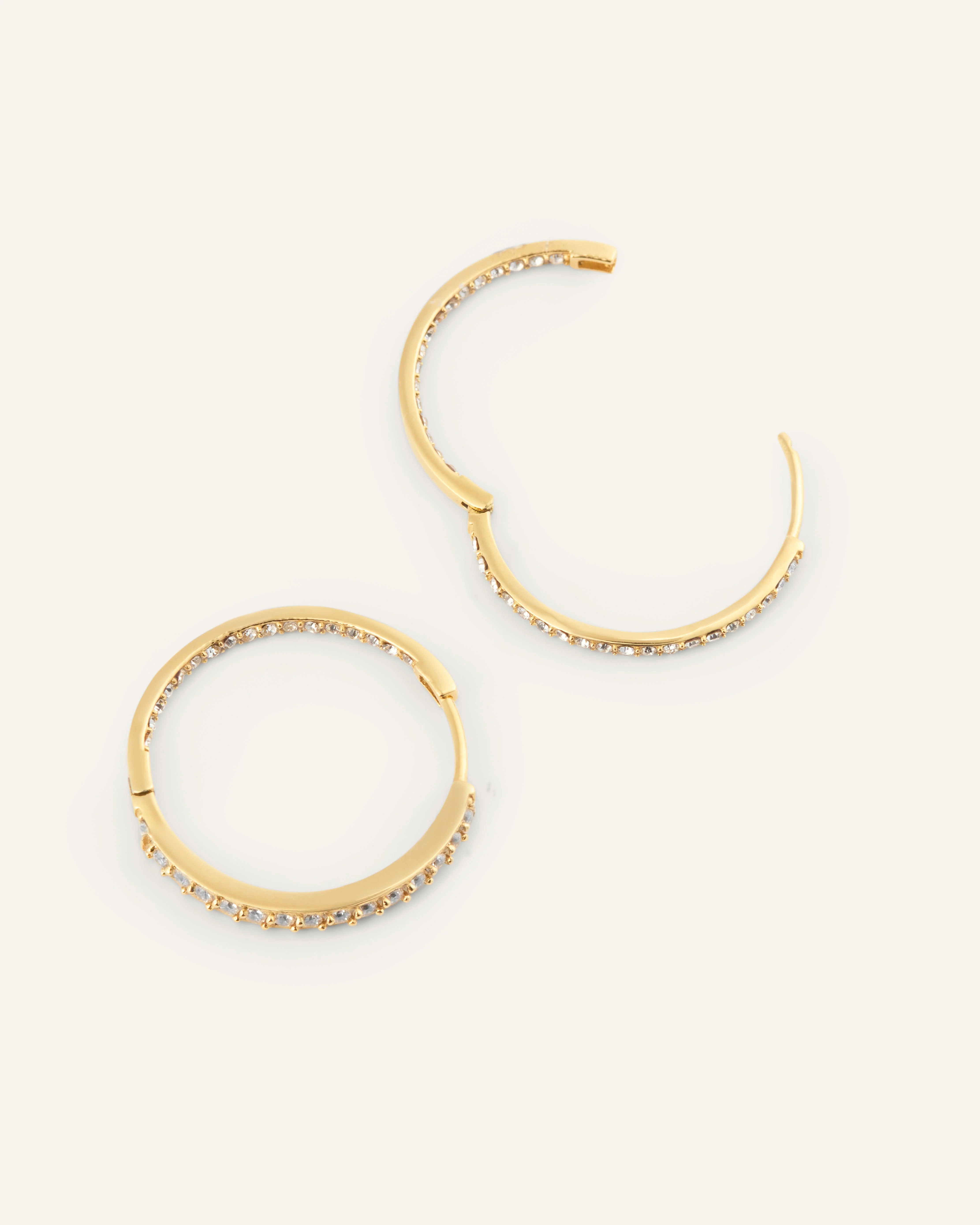 Sparkle Large Hoops - Image 5