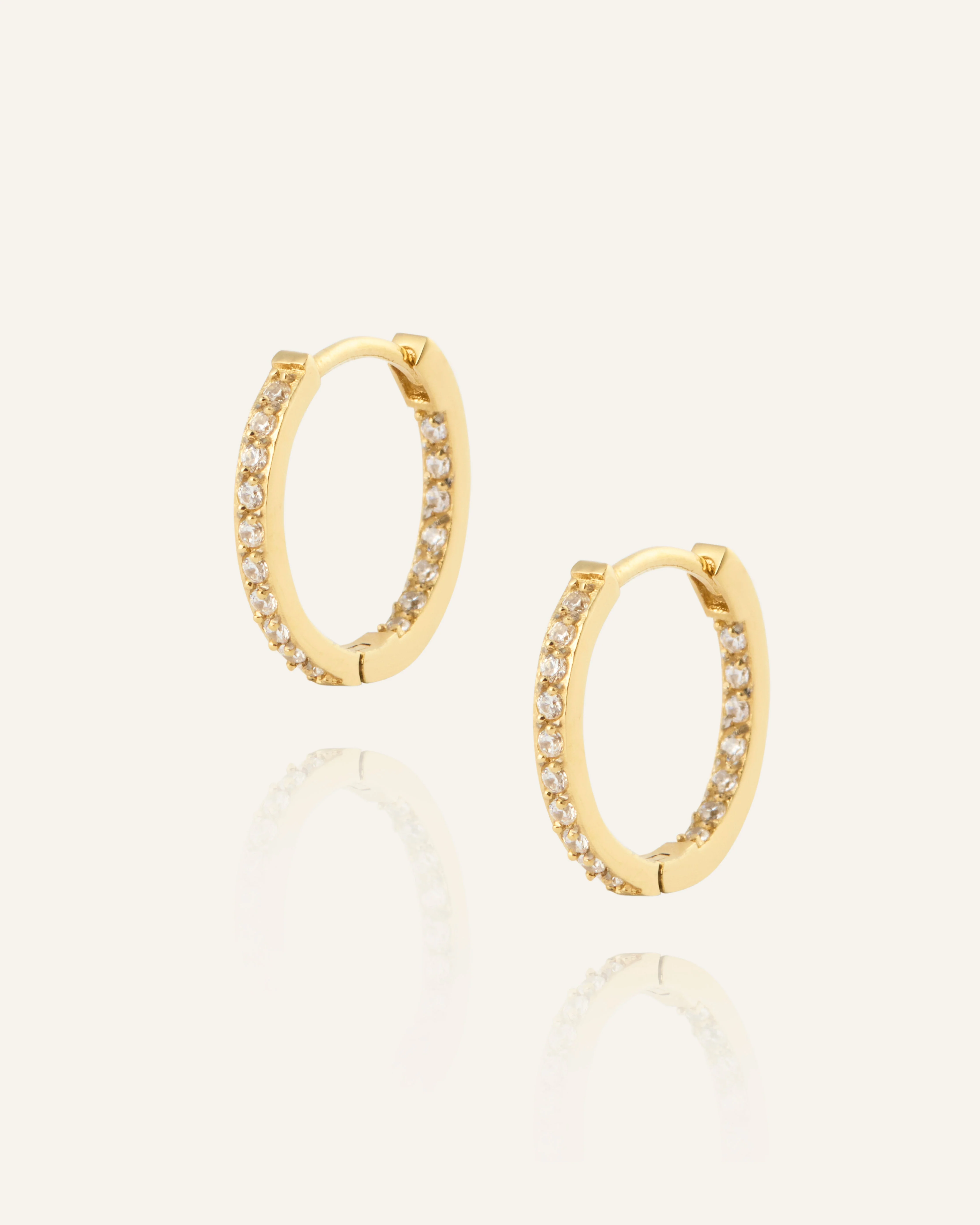 Sparkle Medium Hoops - Image 4