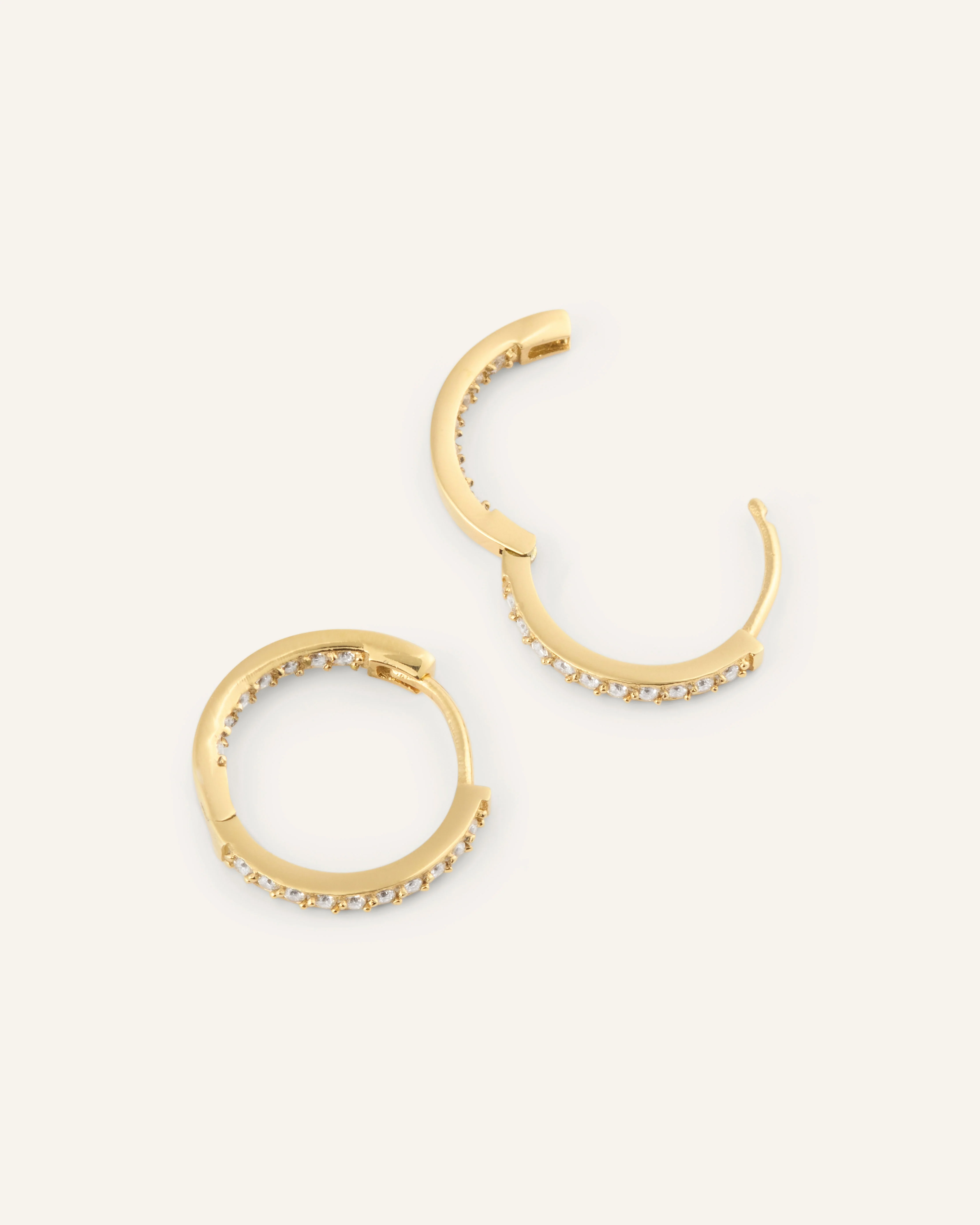 Sparkle Medium Hoops - Image 5