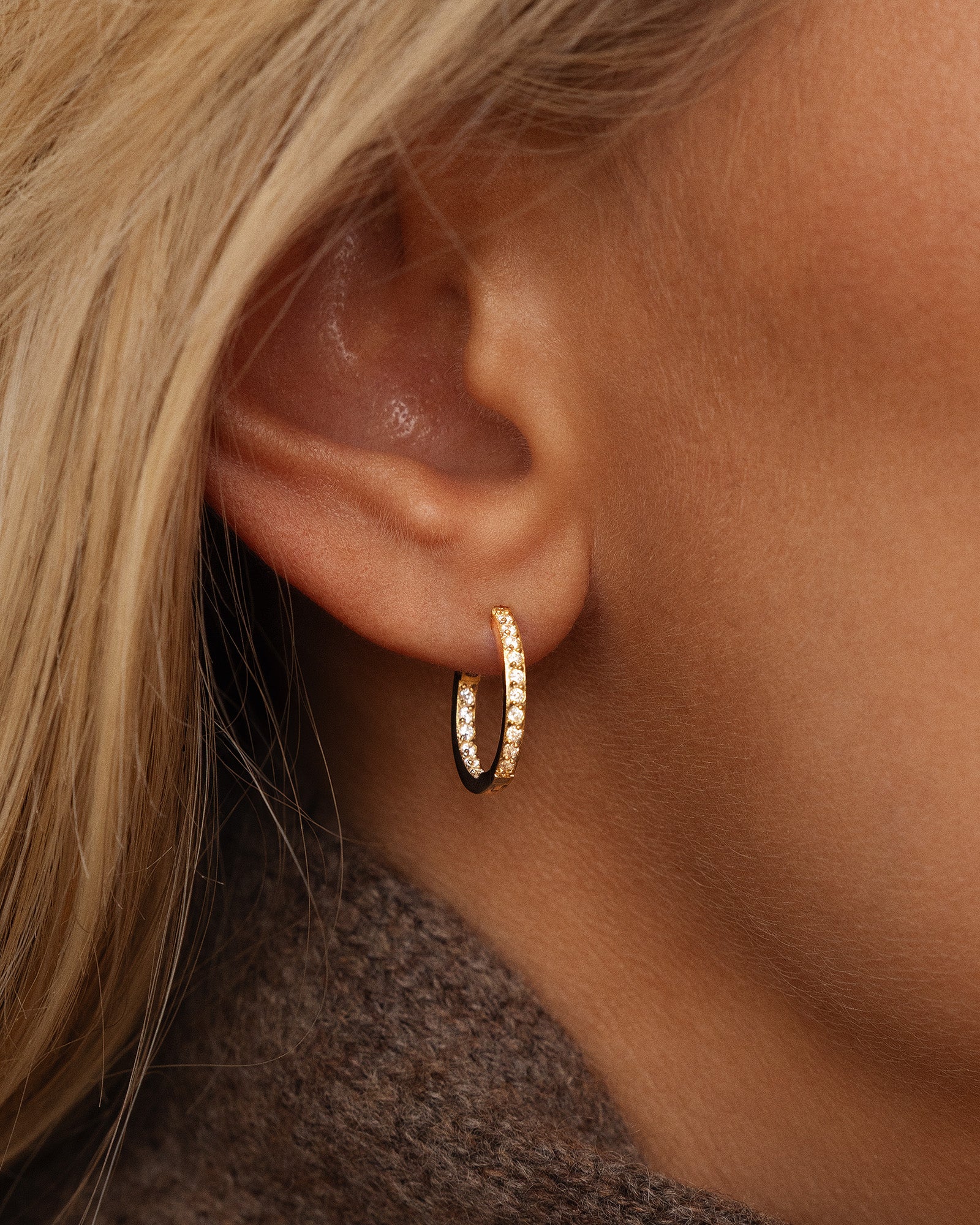 Sparkle Medium Hoops - Image 6