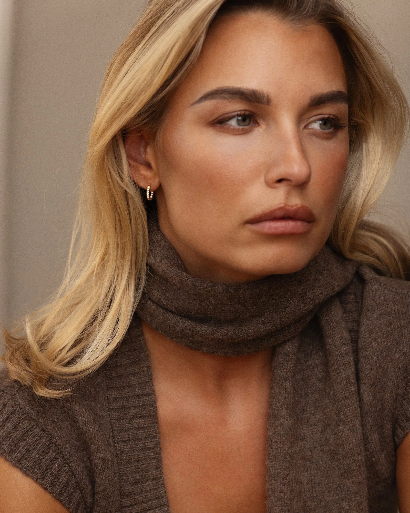 Sparkle Small Hoops - Image 3