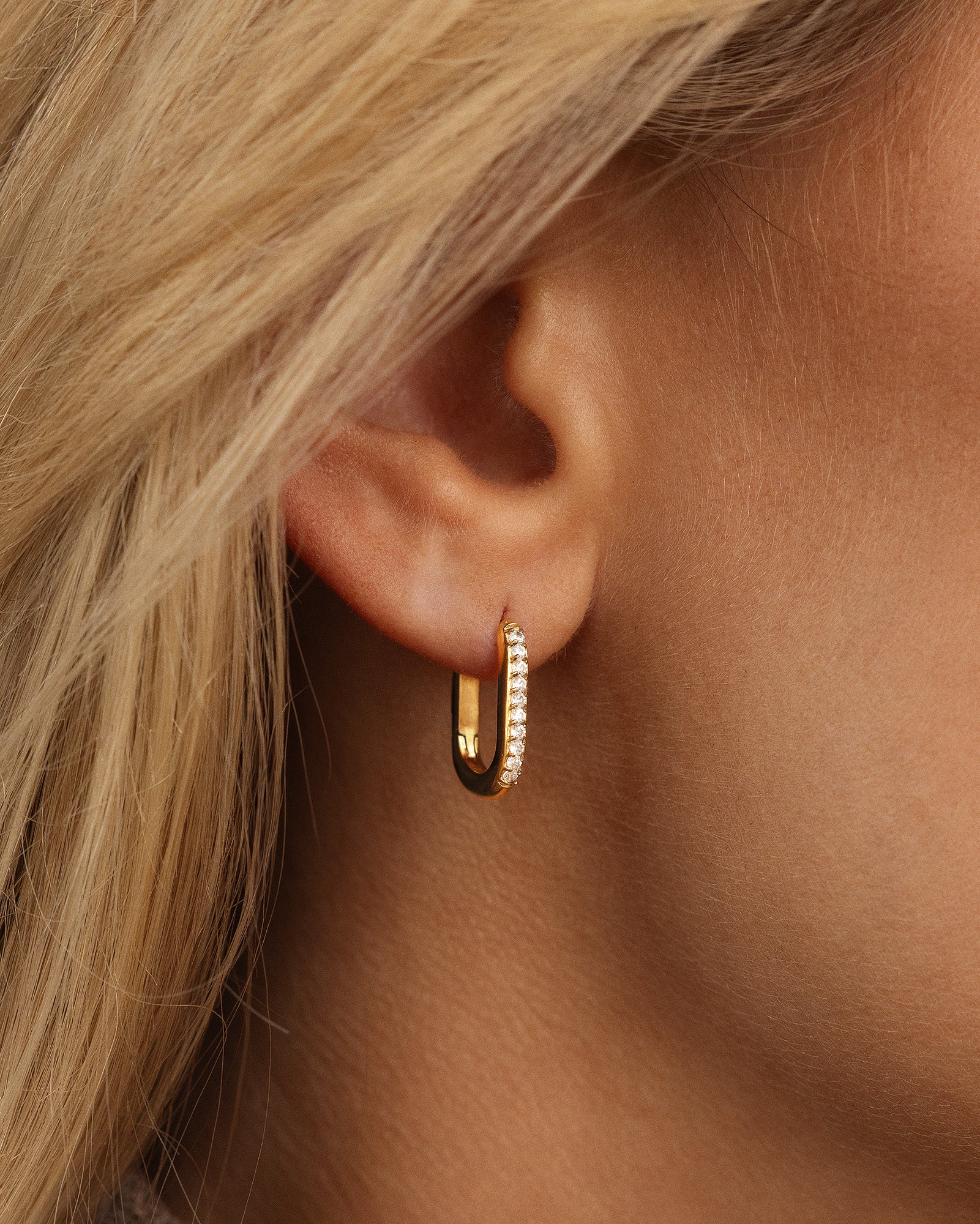 Sparkle Small U-Hoops - Image 2