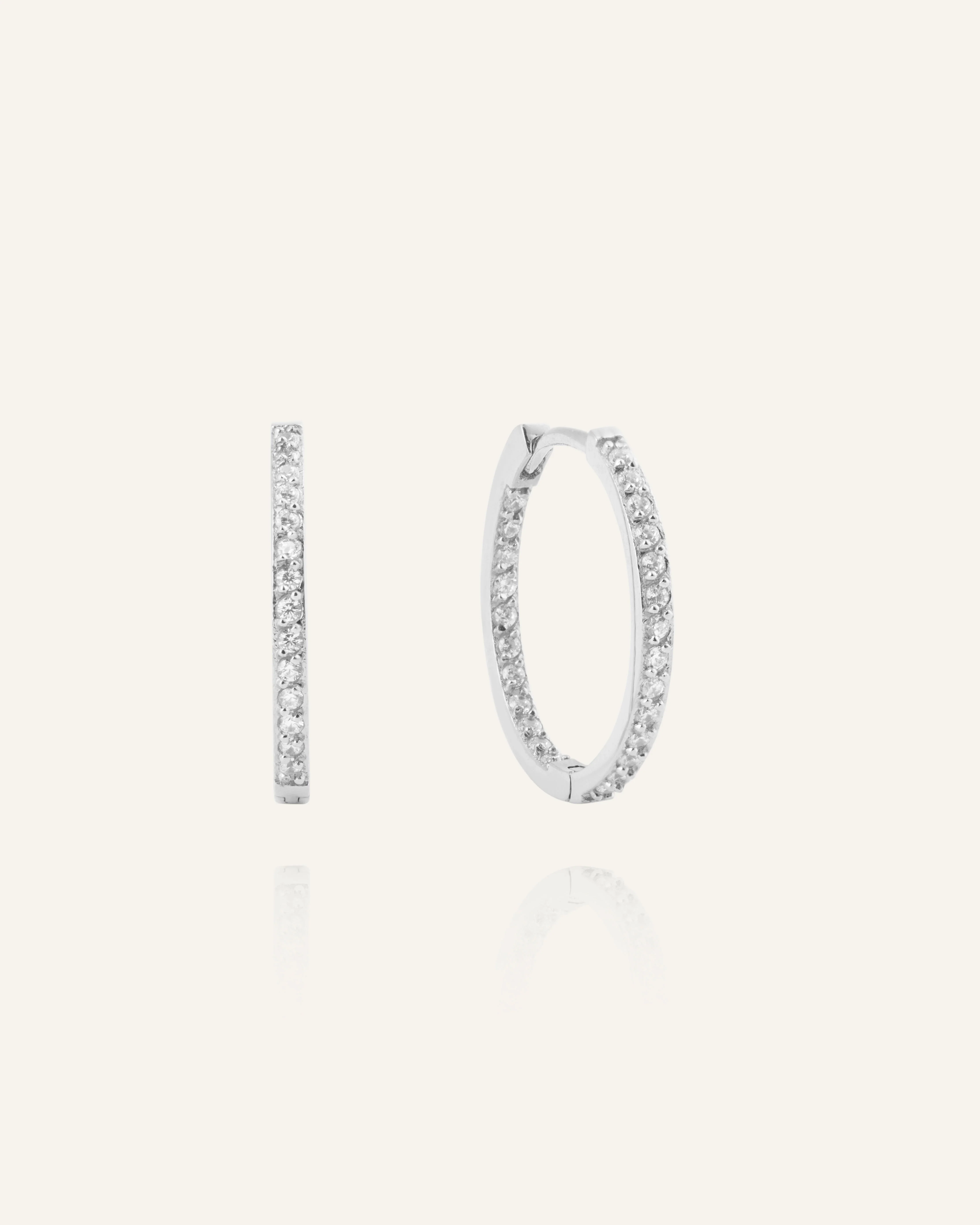 Sparkle Large Hoops
