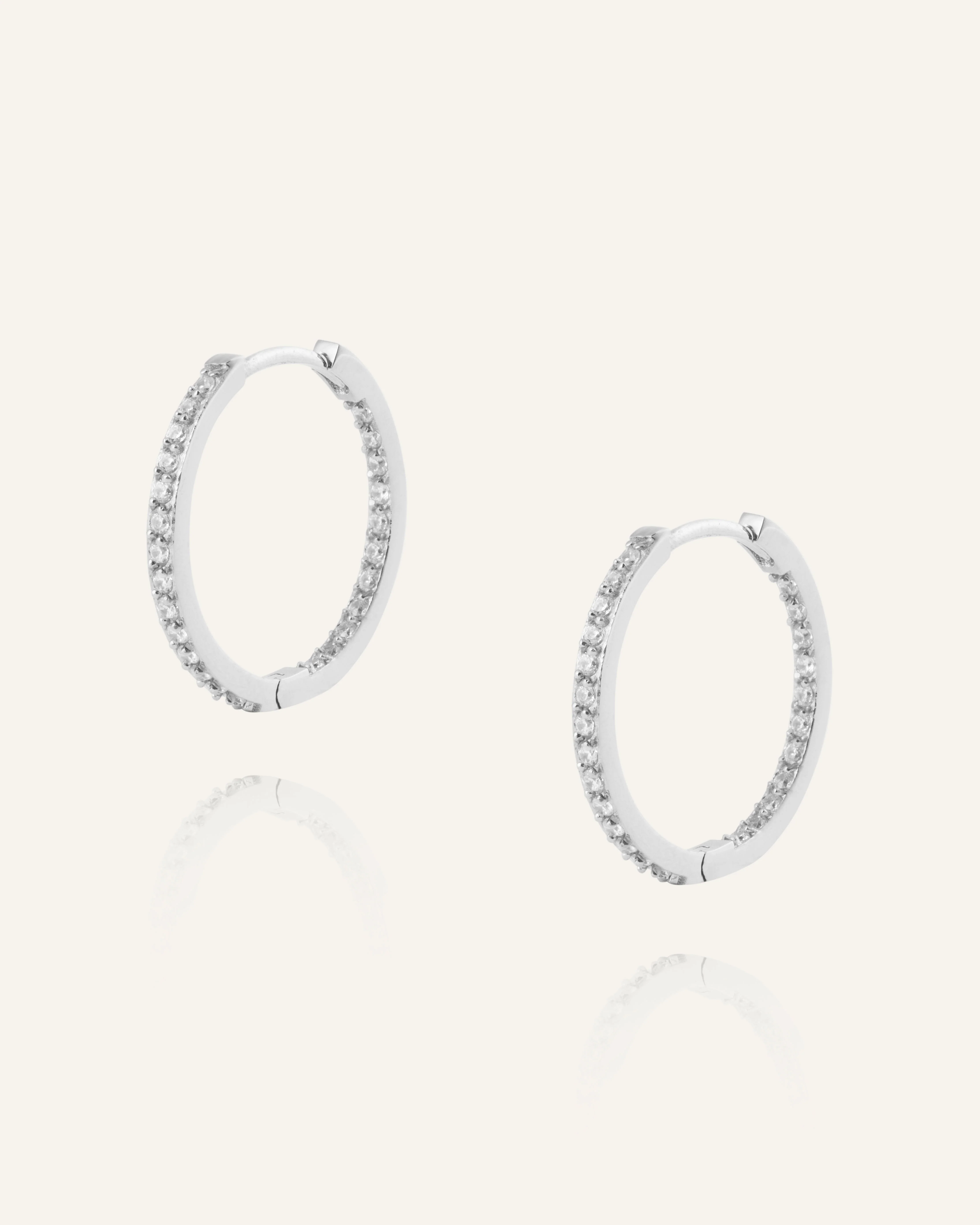 Sparkle Large Hoops - Image 4