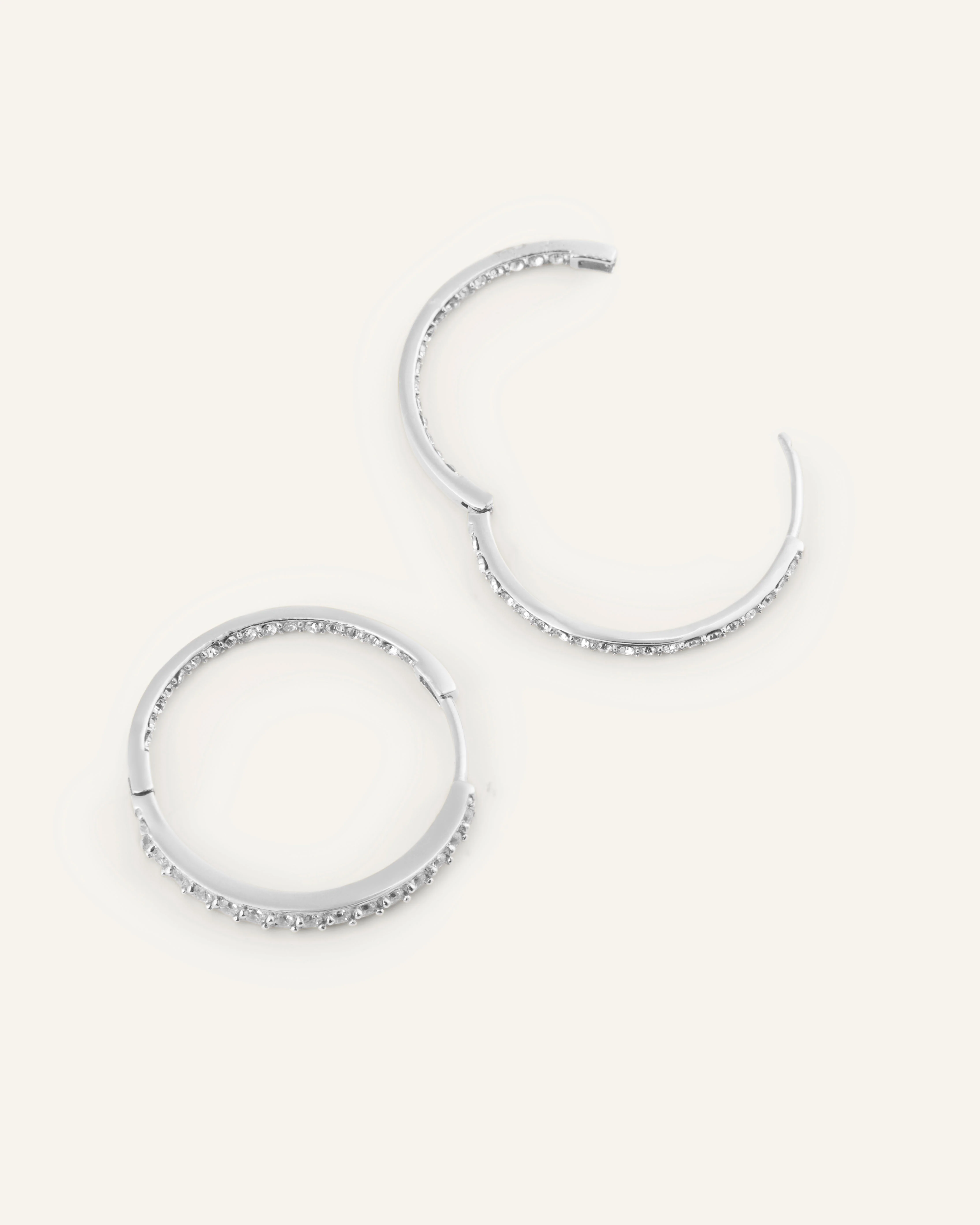 Sparkle Large Hoops - Image 5