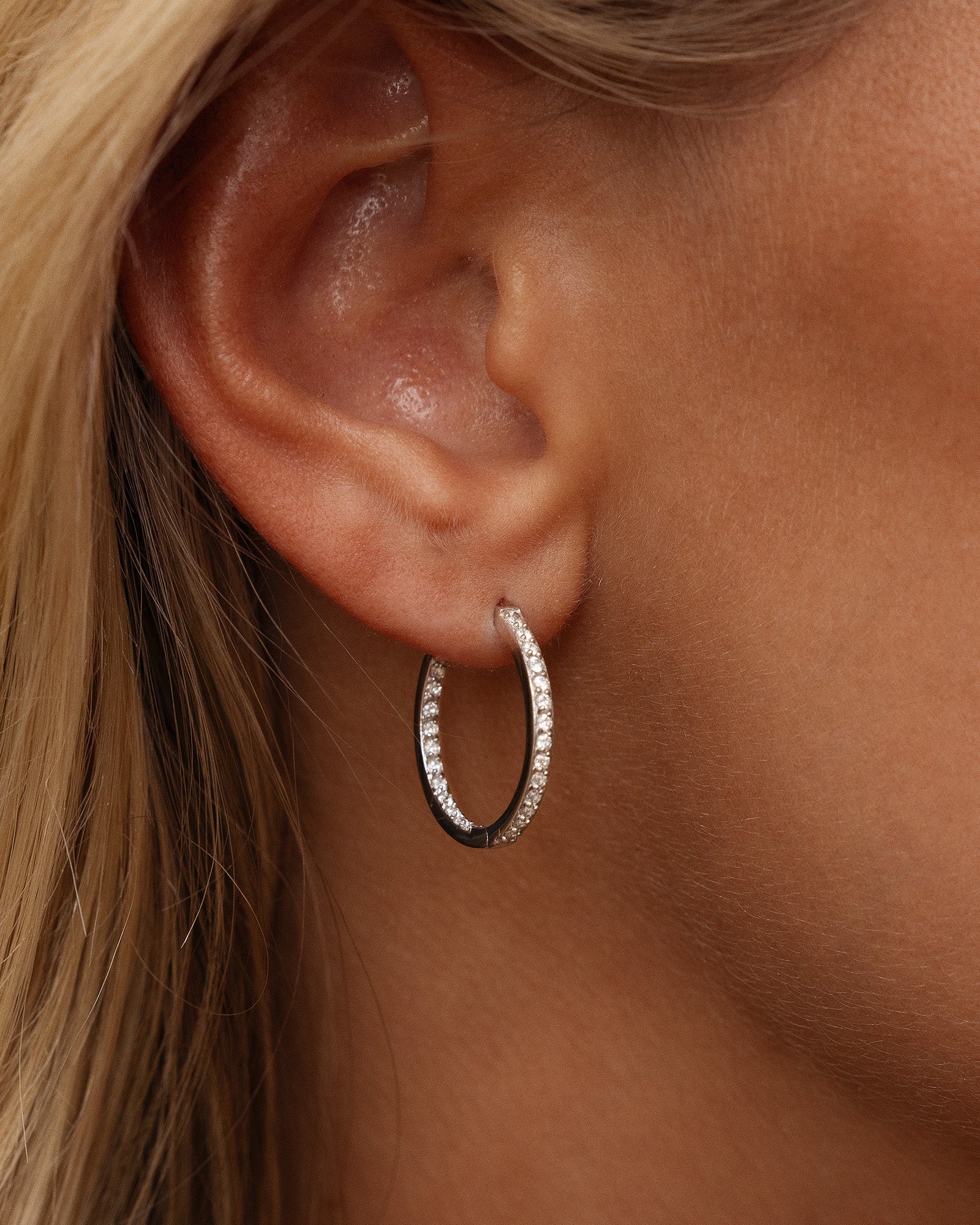 Sparkle Large Hoops - Image 6