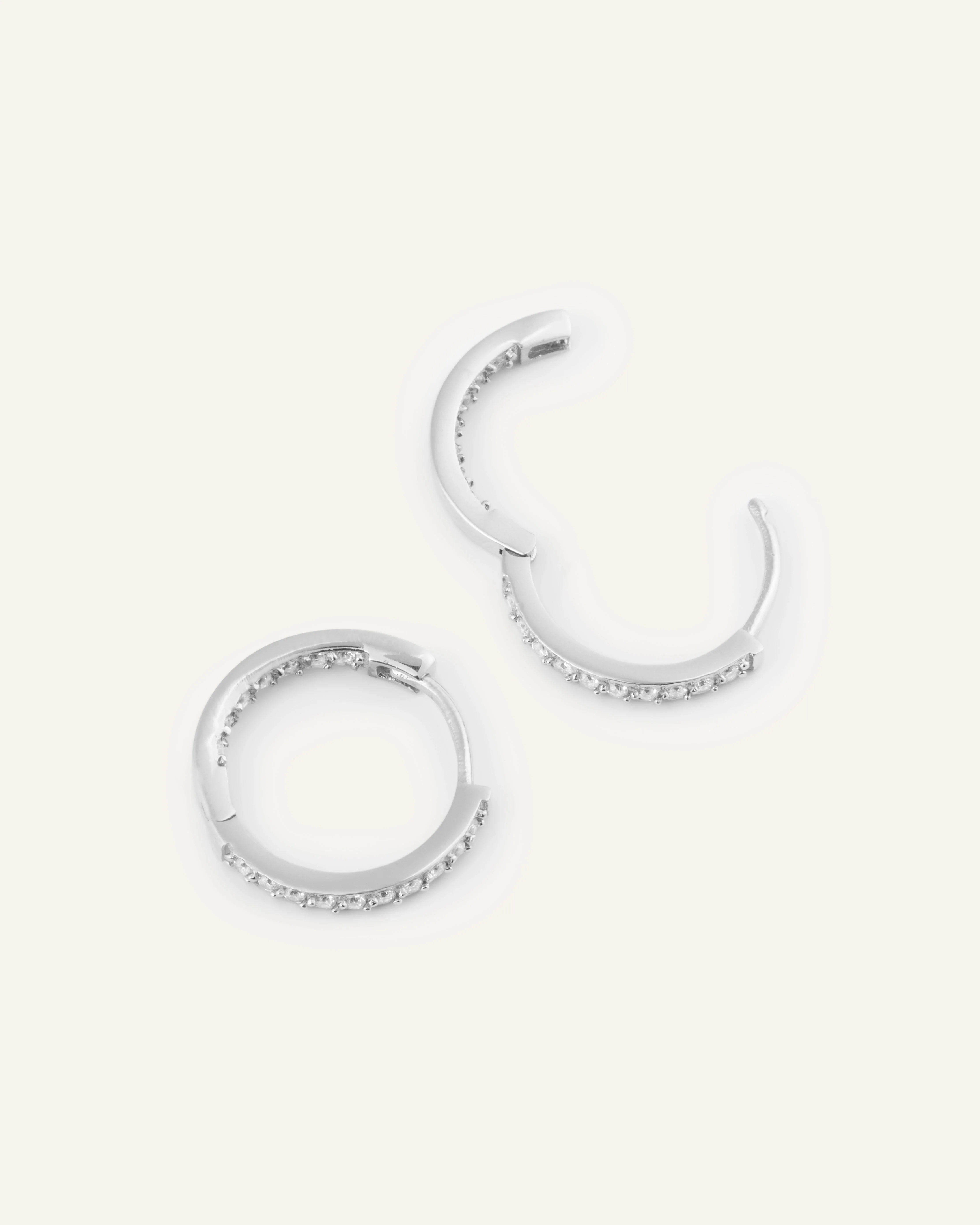 Sparkle Medium Hoops - Image 5