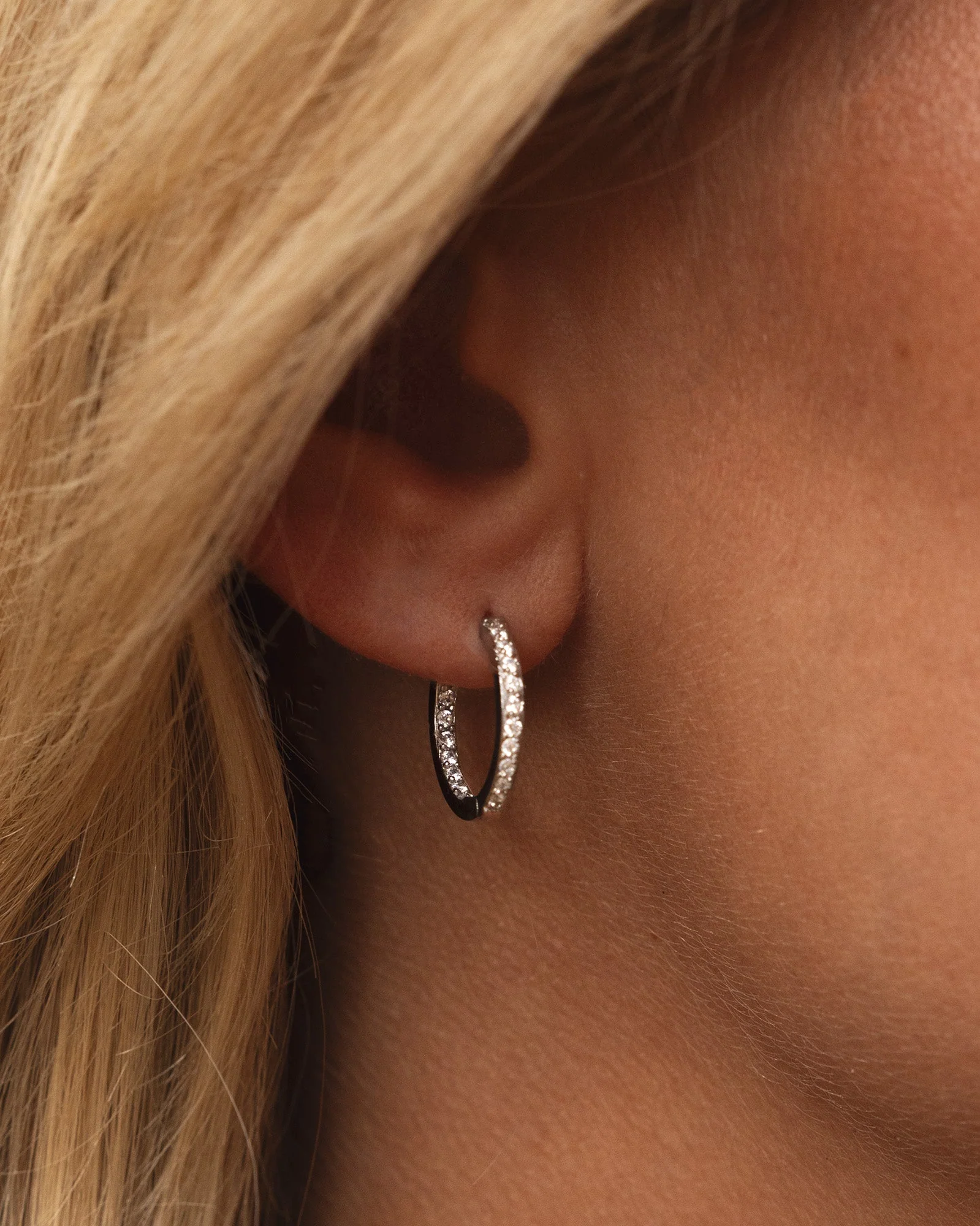 Sparkle Medium Hoops - Image 6