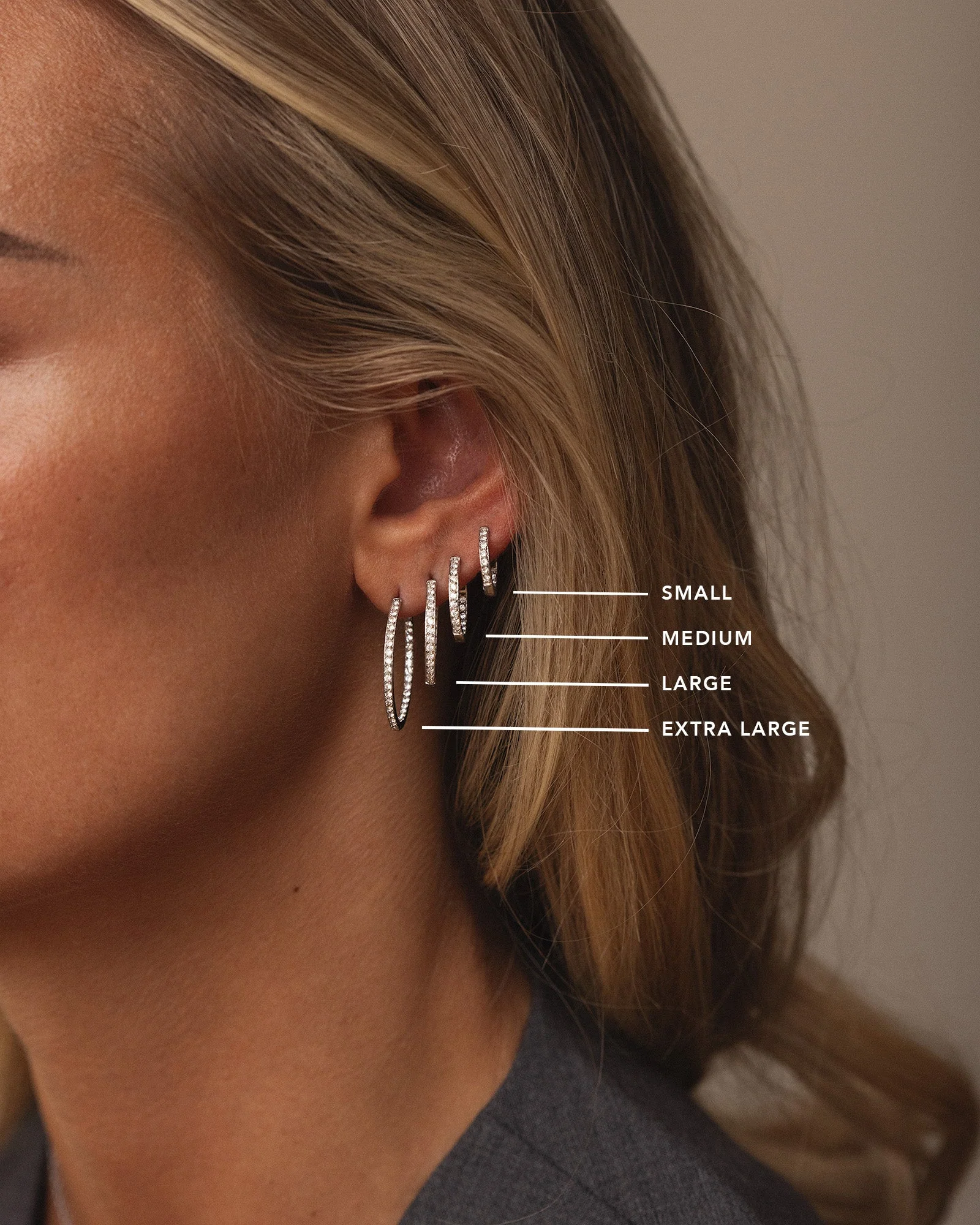Sparkle Medium Hoops - Image 7
