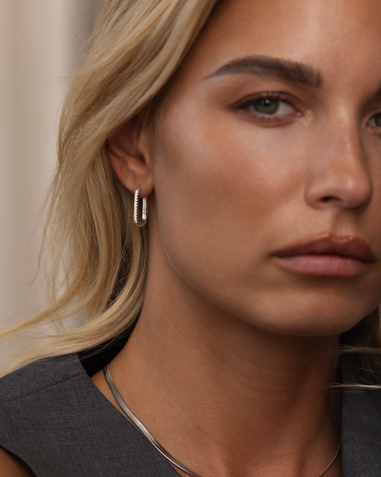 Sparkle Medium U-Hoops - Image 2