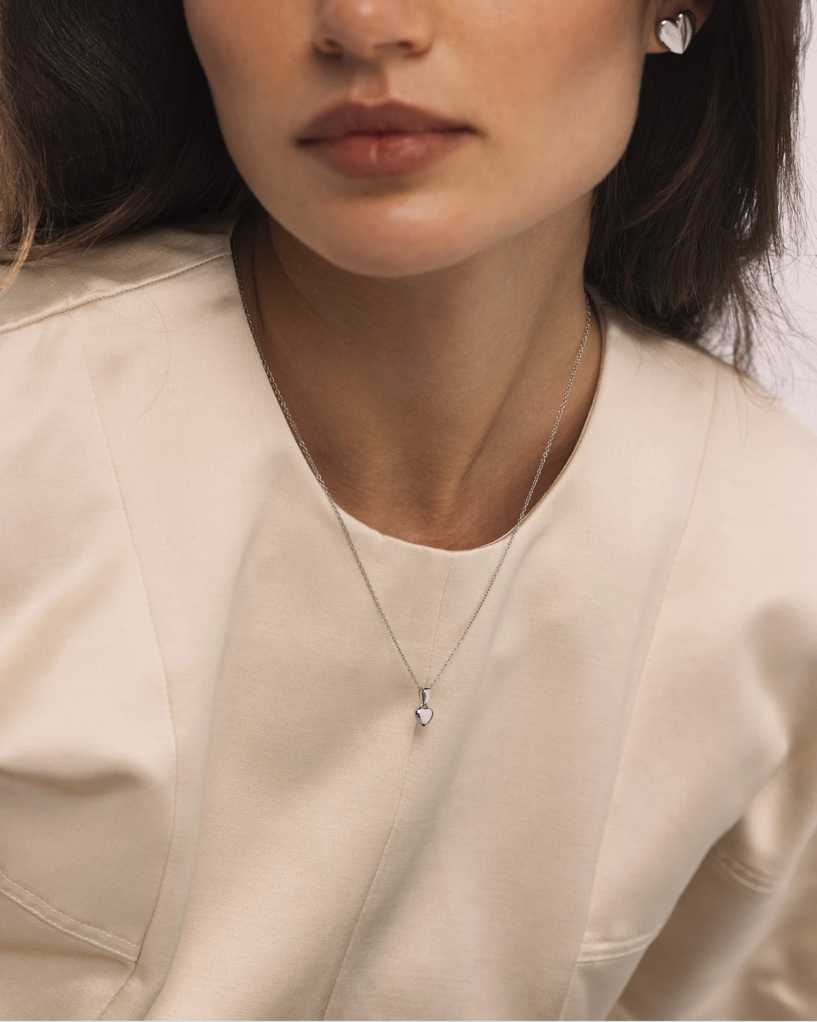 Sweetheart Steel Medium Necklace - Image 6