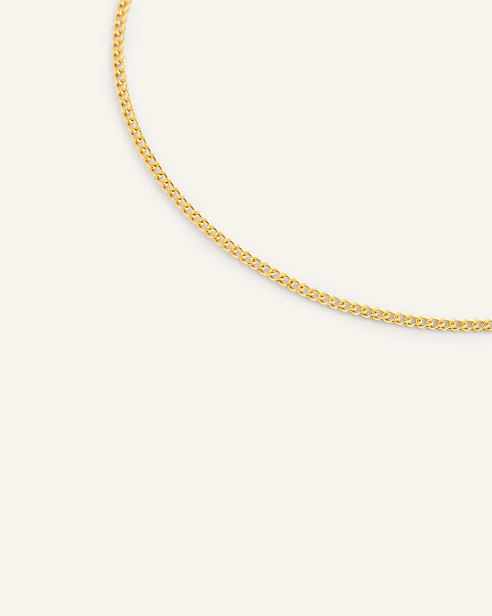 Thin Curb Chain Gold Bracelet - Image 5