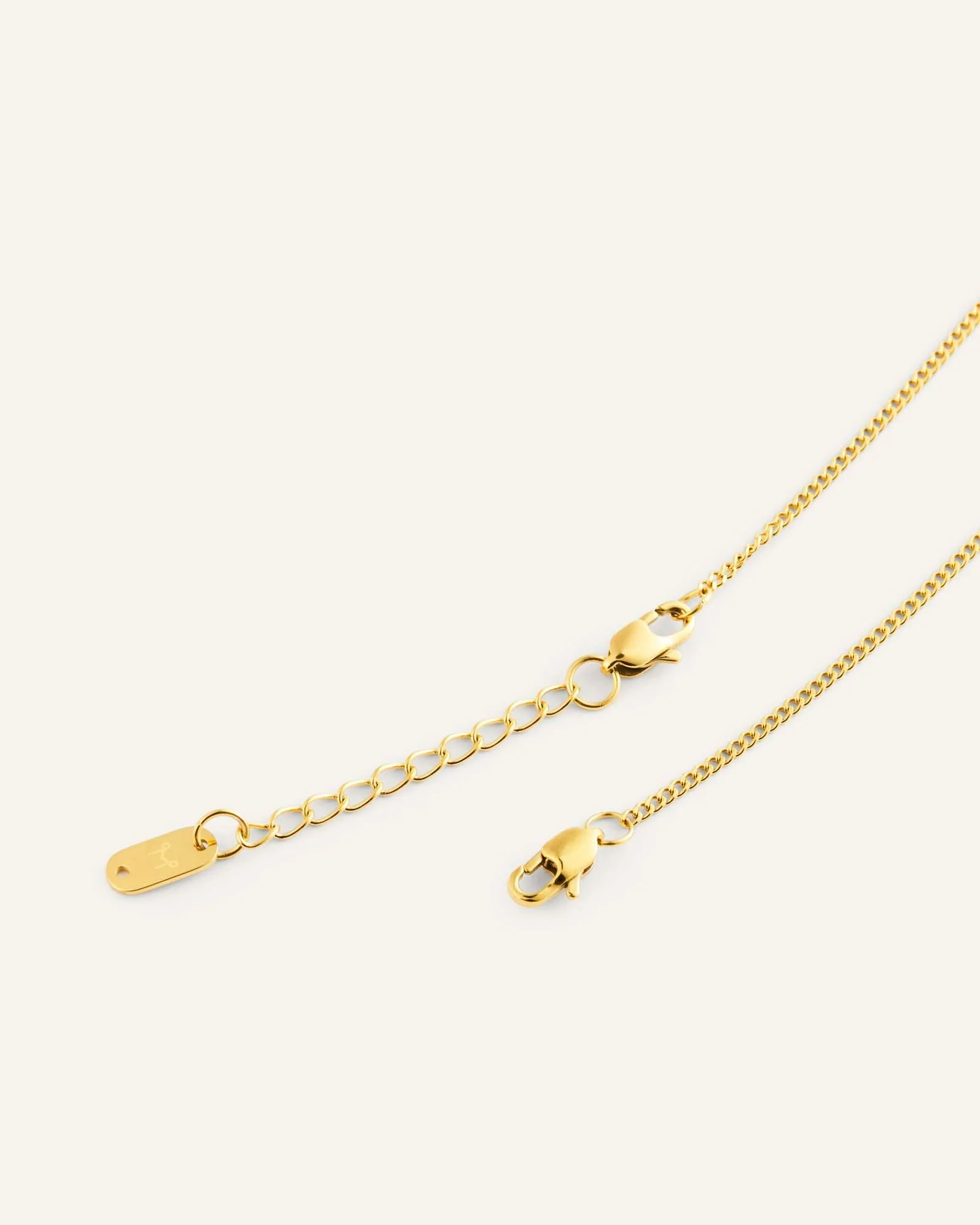 Thin Curb Chain Gold Bracelet - Image 6