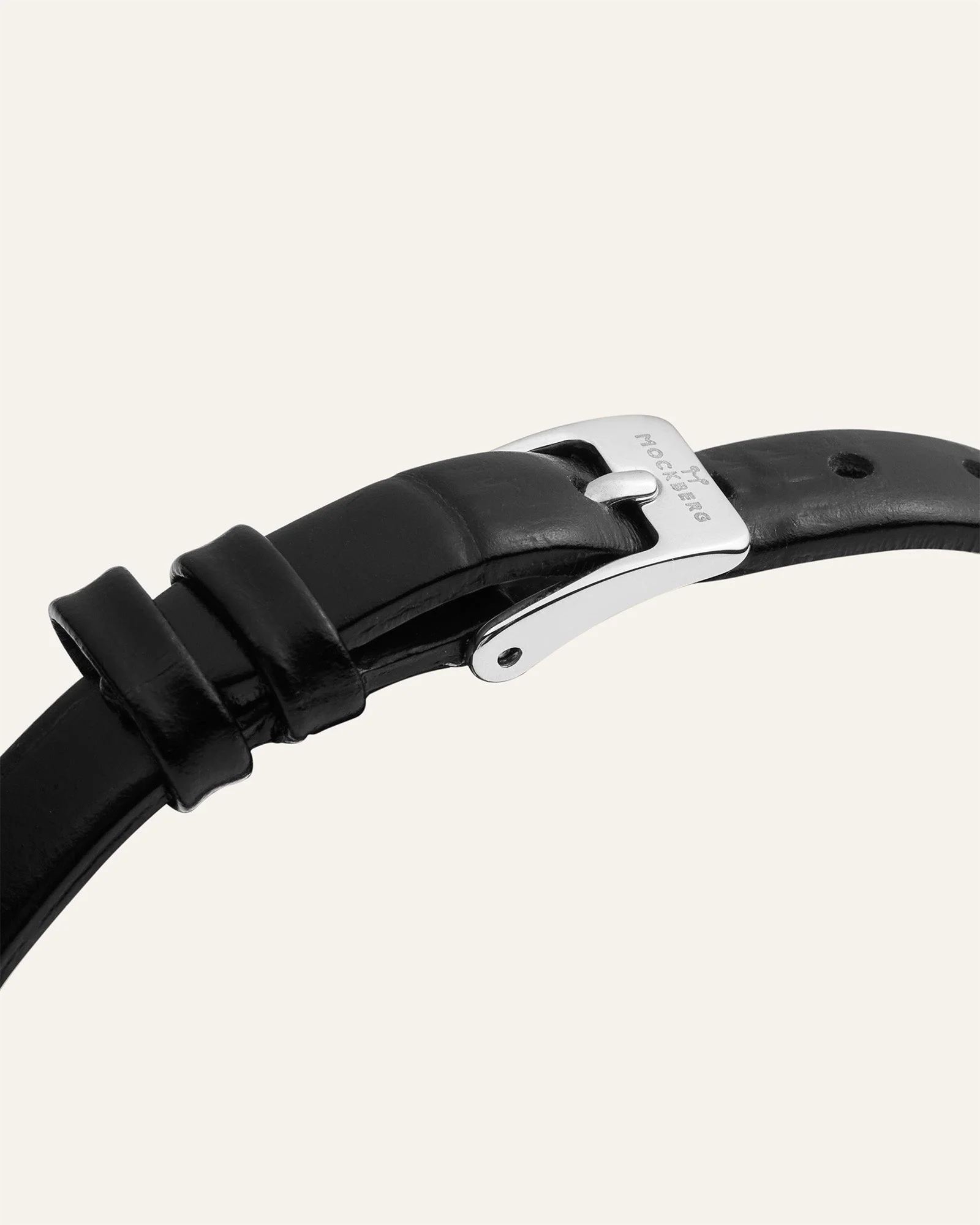 Vintage Leather Silver Watch - Image 6